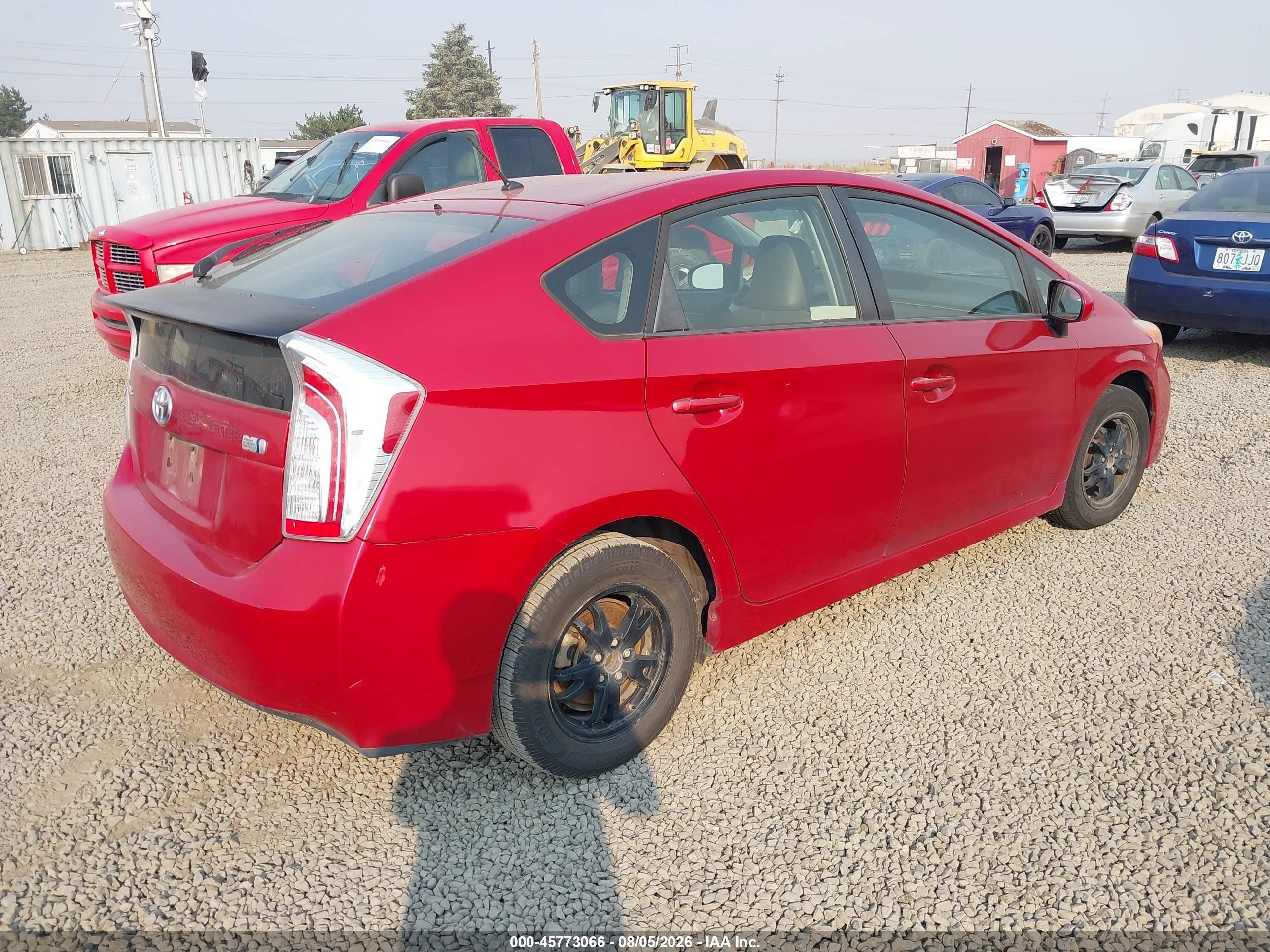2012 Toyota Prius Two Red vin: JTDKN3DUXC1489188
