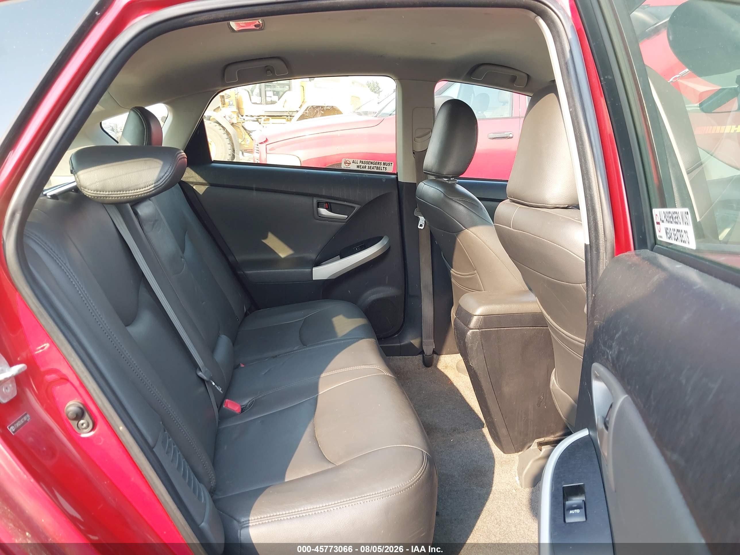 2012 Toyota Prius Two Red vin: JTDKN3DUXC1489188