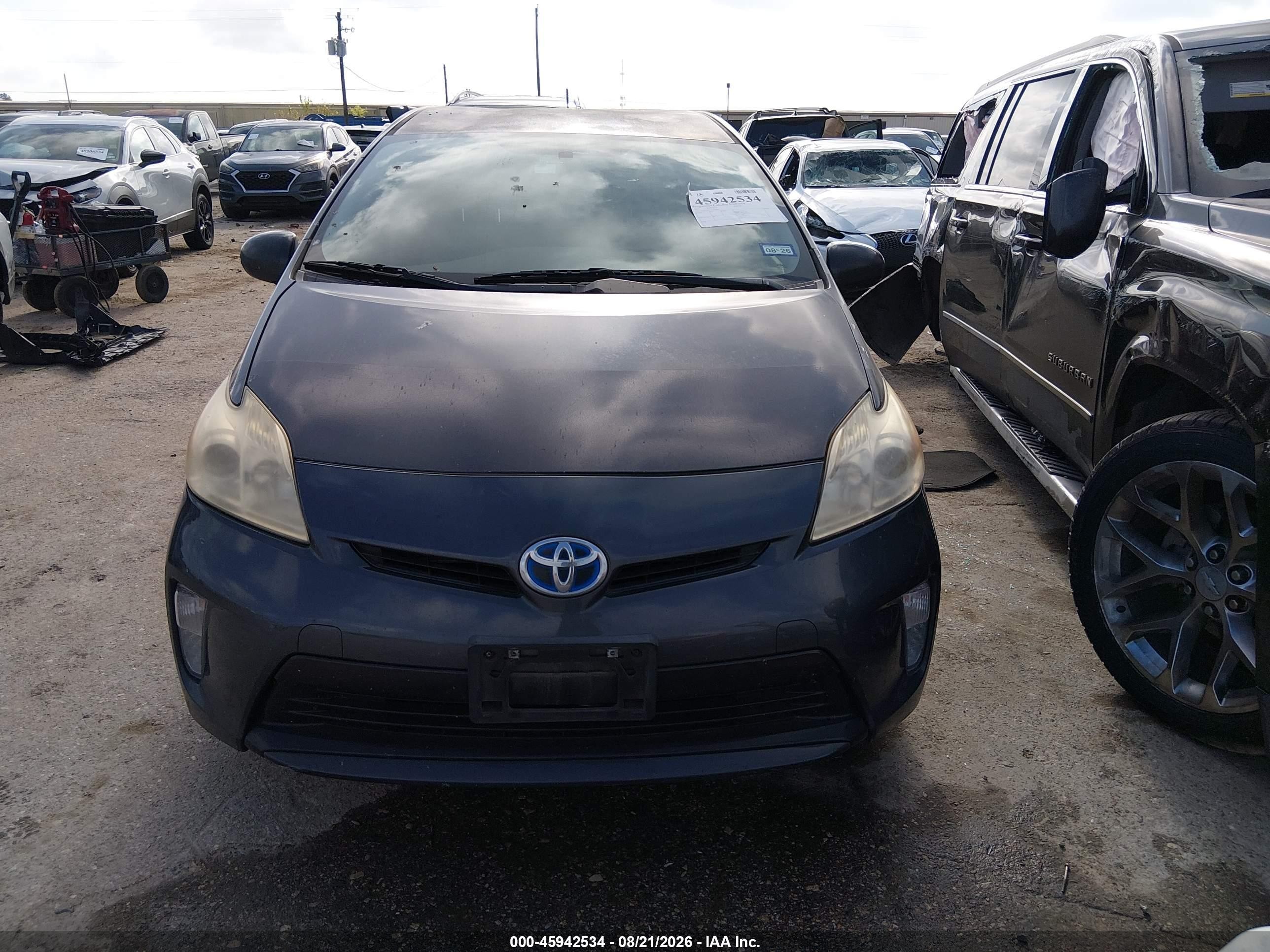 2012 Toyota Prius Three Gray vin: JTDKN3DUXC1494813