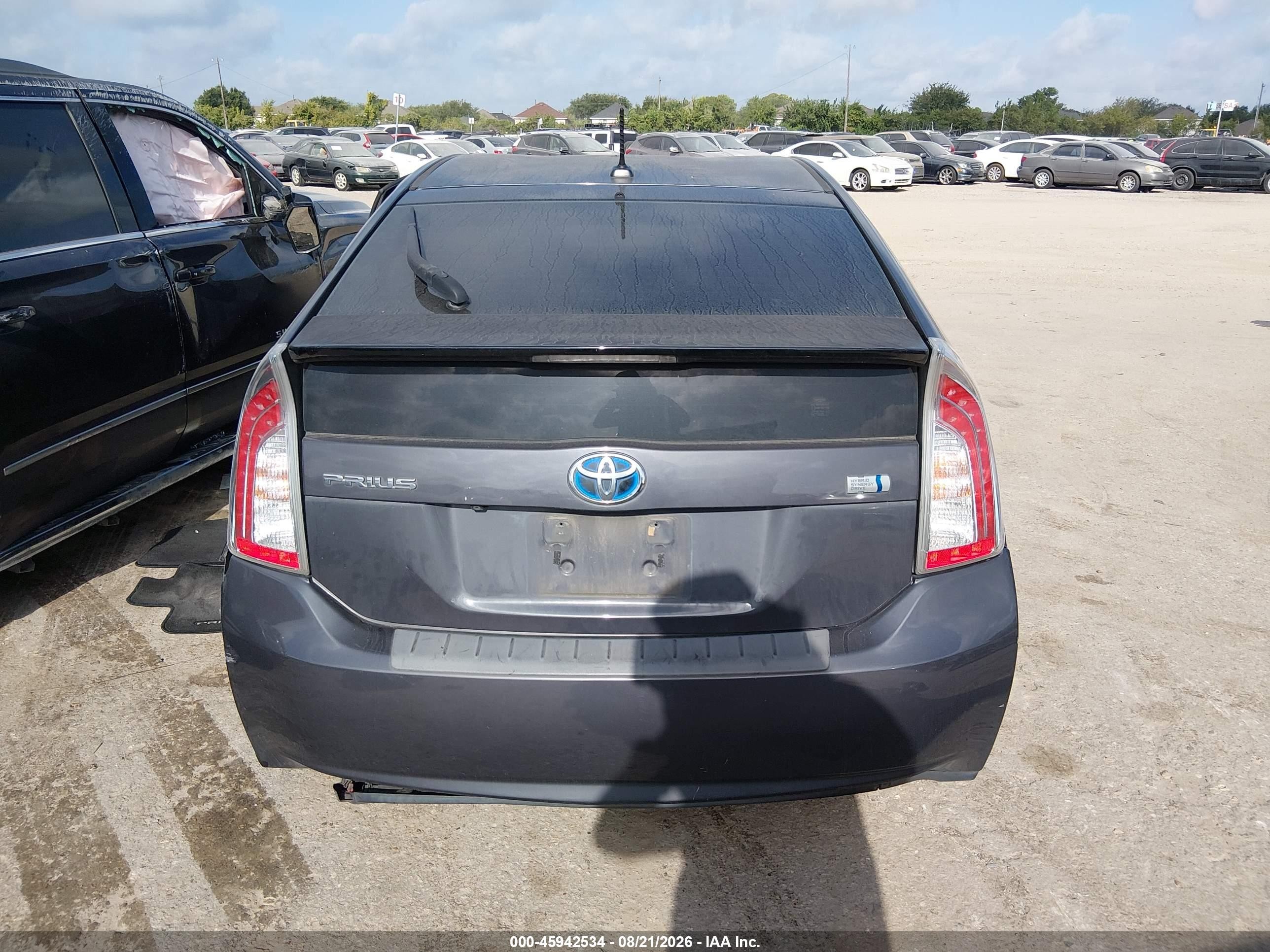 2012 Toyota Prius Three Gray vin: JTDKN3DUXC1494813