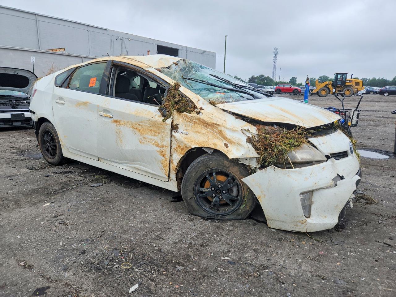 2012 Toyota Prius Two White vin: JTDKN3DUXC1496027