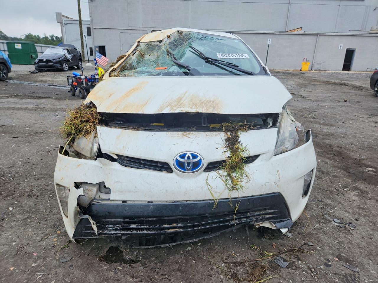 2012 Toyota Prius Two White vin: JTDKN3DUXC1496027