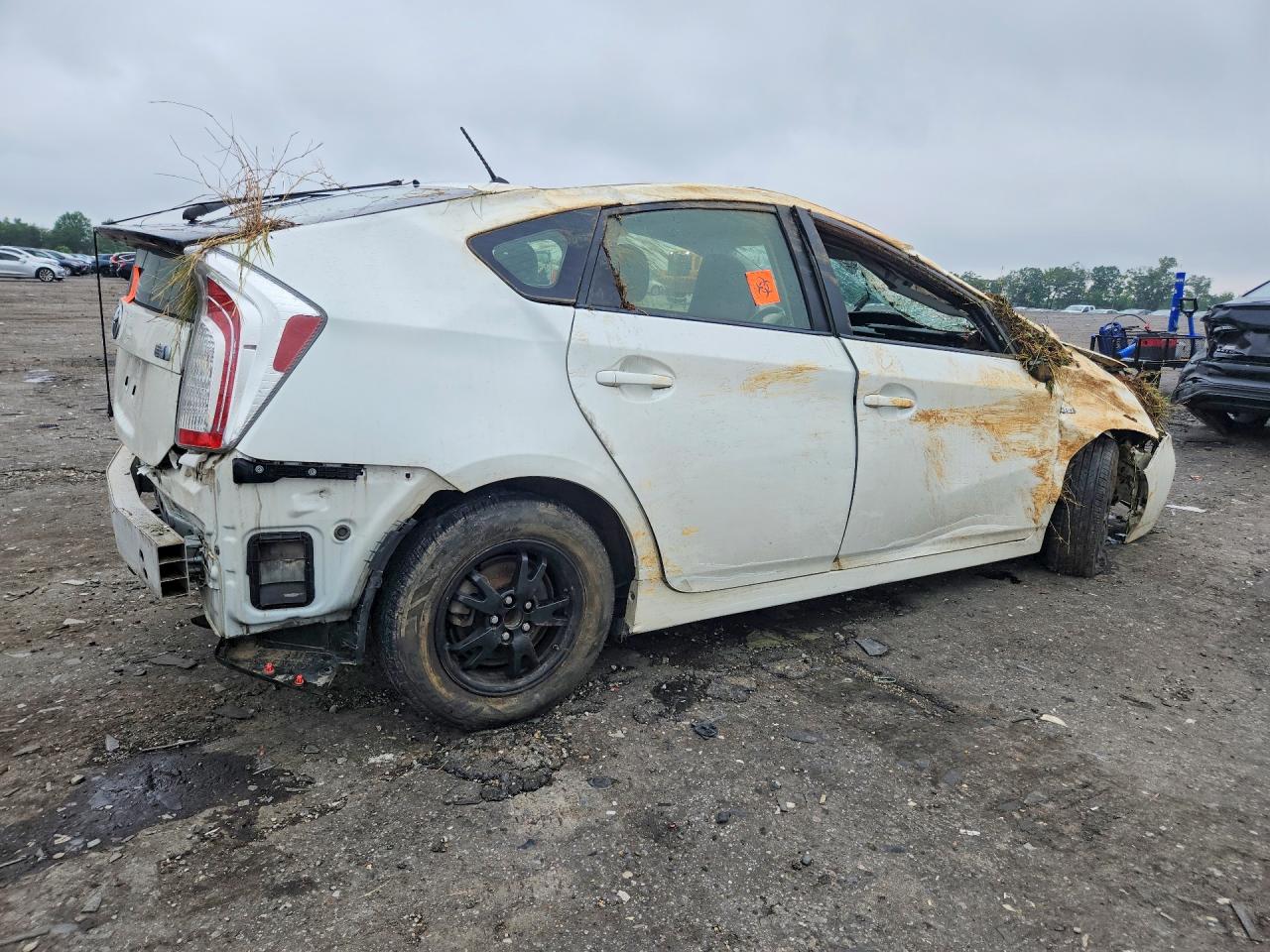2012 Toyota Prius Two White vin: JTDKN3DUXC1496027