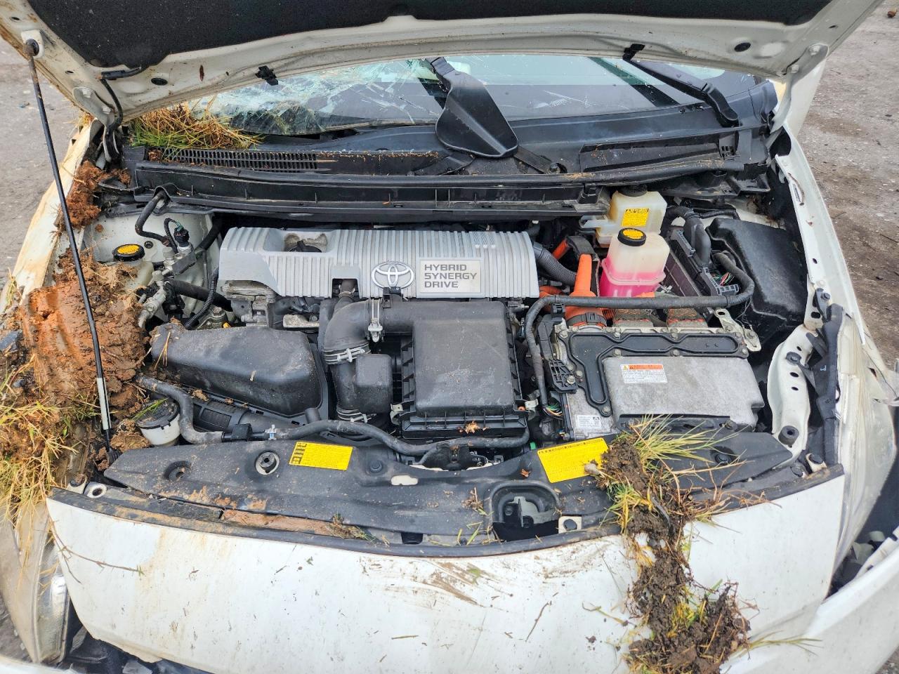2012 Toyota Prius Two White vin: JTDKN3DUXC1496027