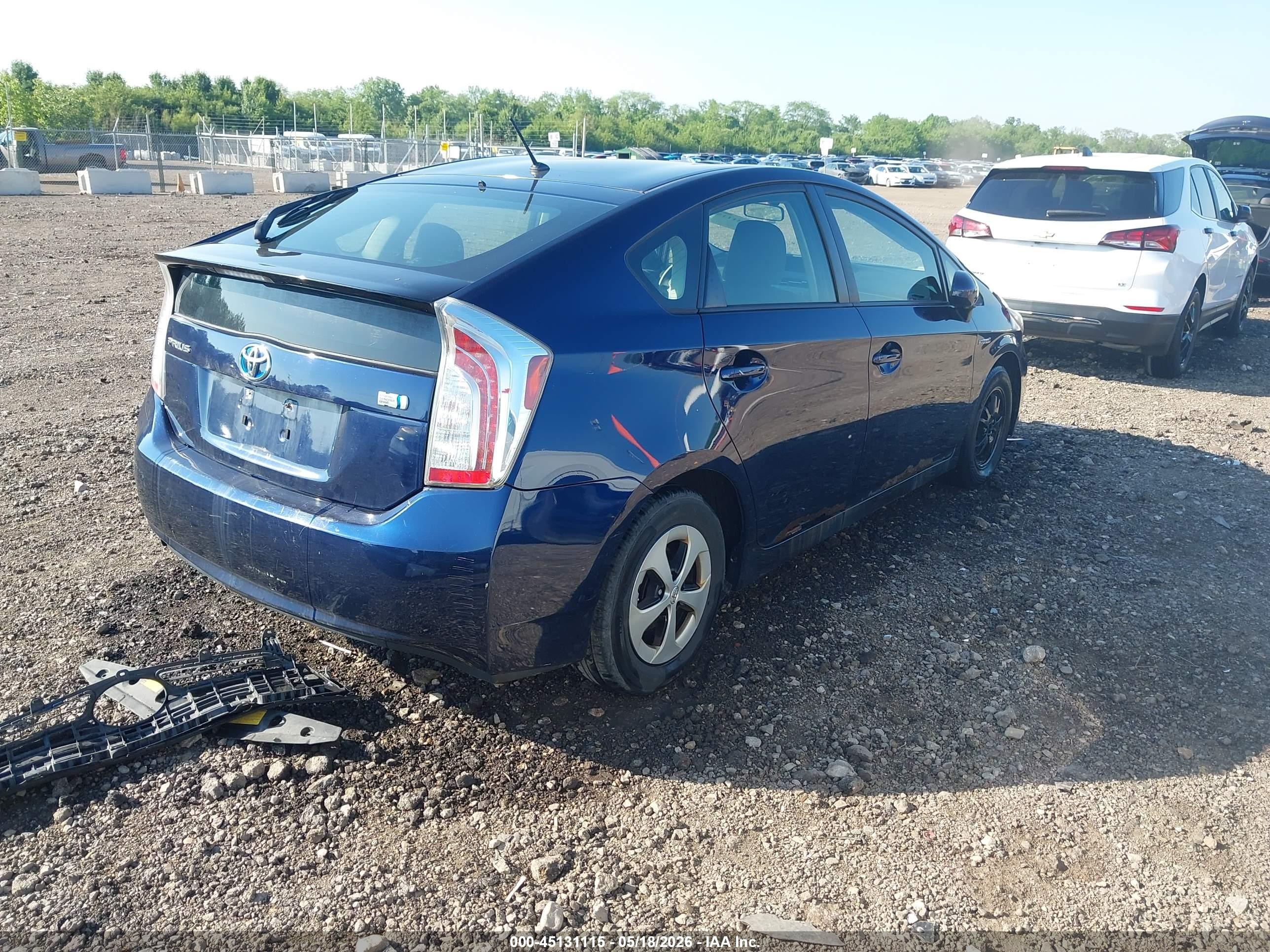 2012 Toyota Prius Two Blue vin: JTDKN3DUXC1497551