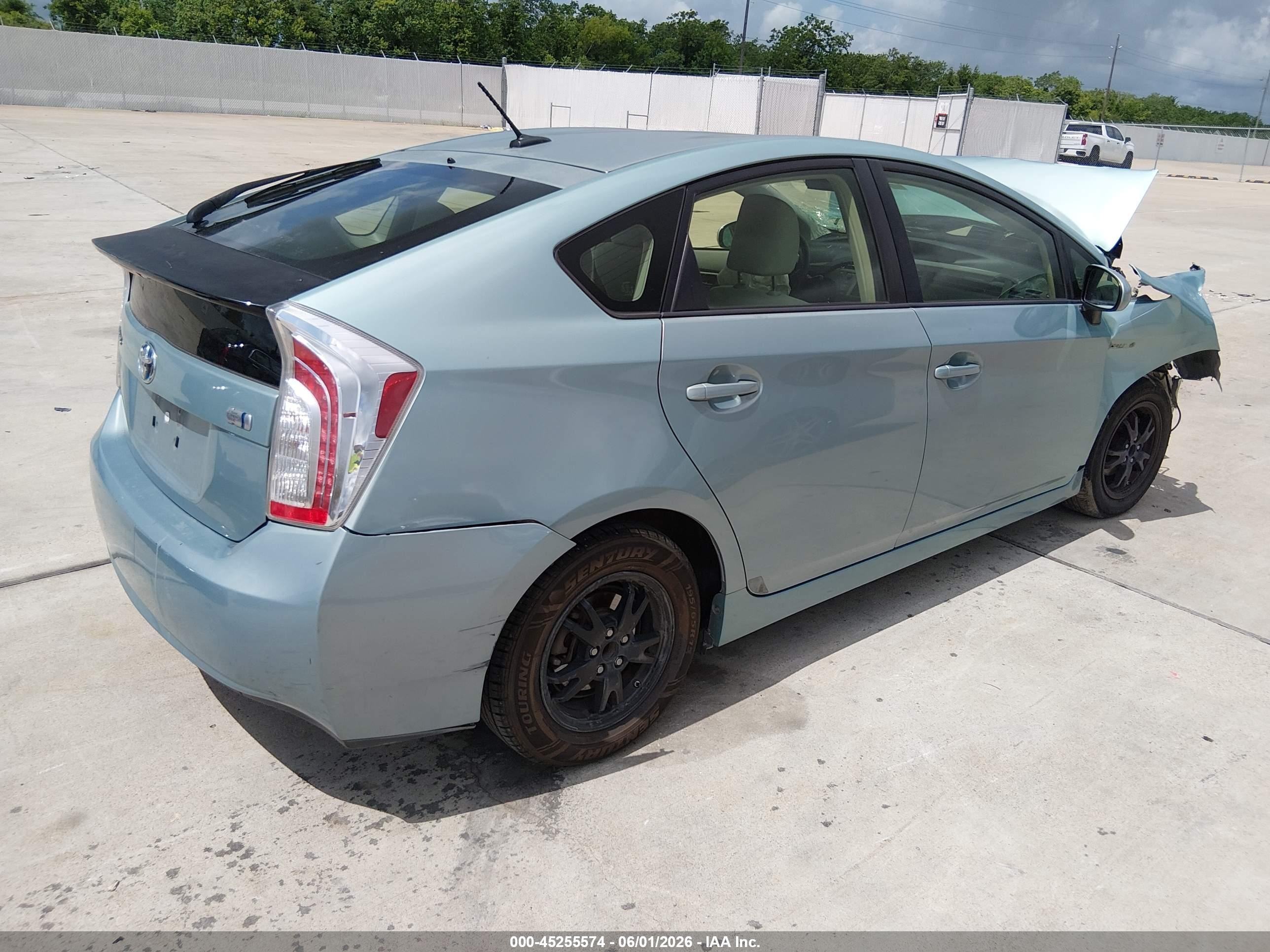 2012 Toyota Prius Three Light Blue vin: JTDKN3DUXC1506104
