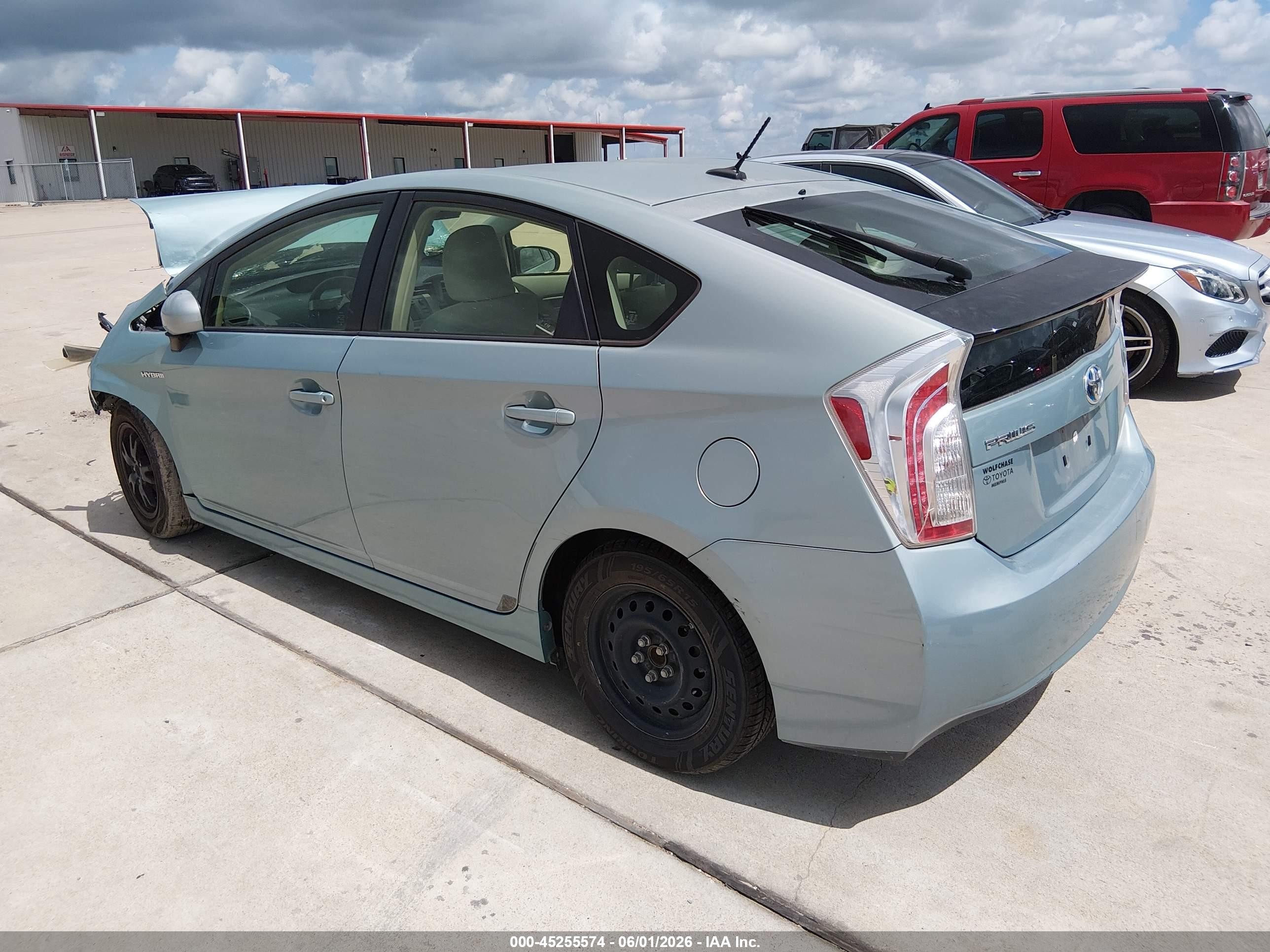 2012 Toyota Prius Three Light Blue vin: JTDKN3DUXC1506104