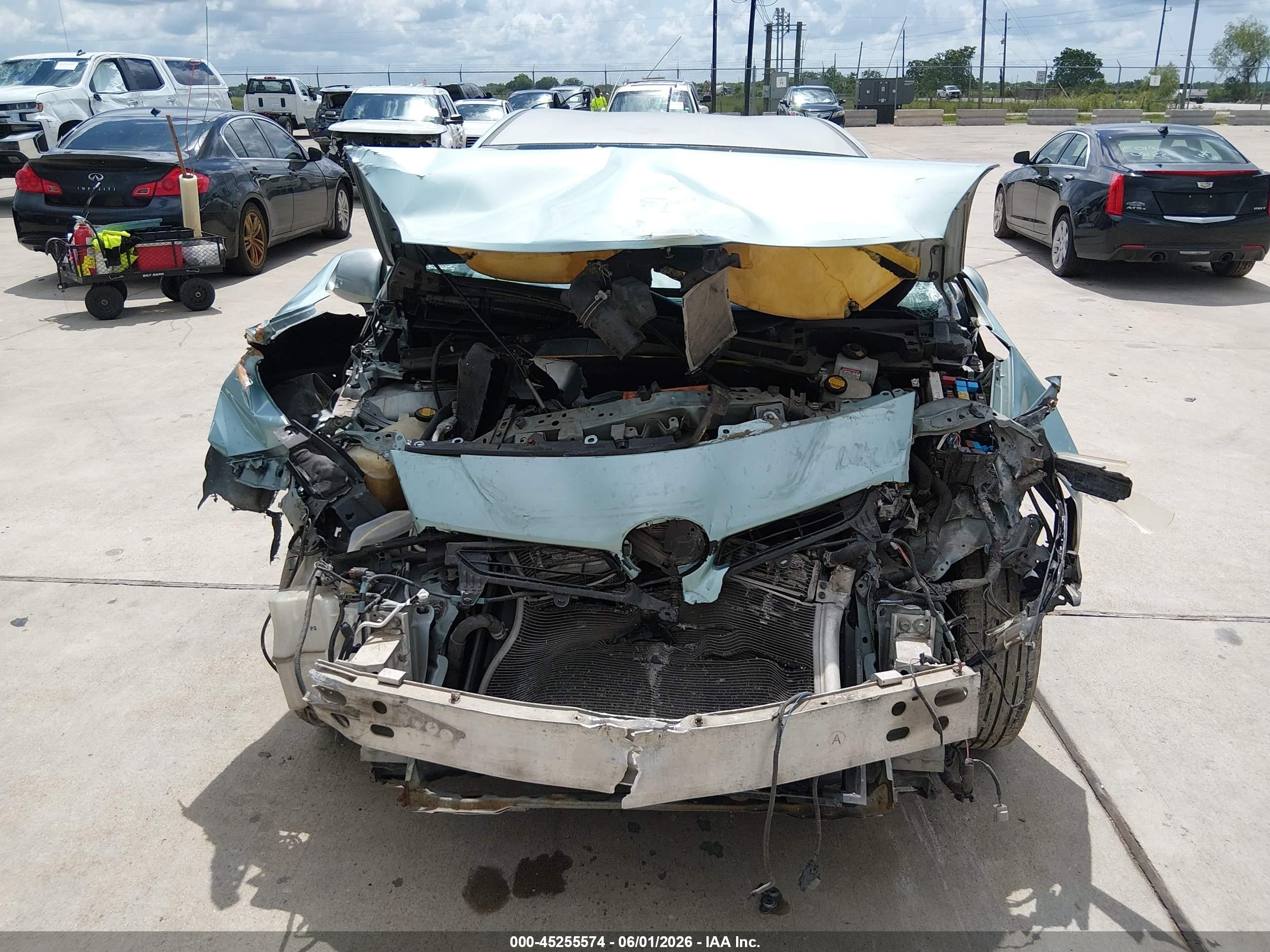 2012 Toyota Prius Three Light Blue vin: JTDKN3DUXC1506104