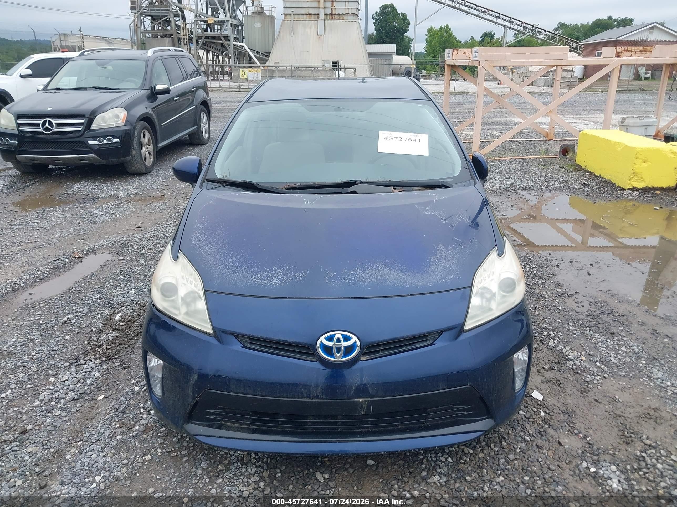 2012 Toyota Prius Two Синий vin: JTDKN3DUXC1515949