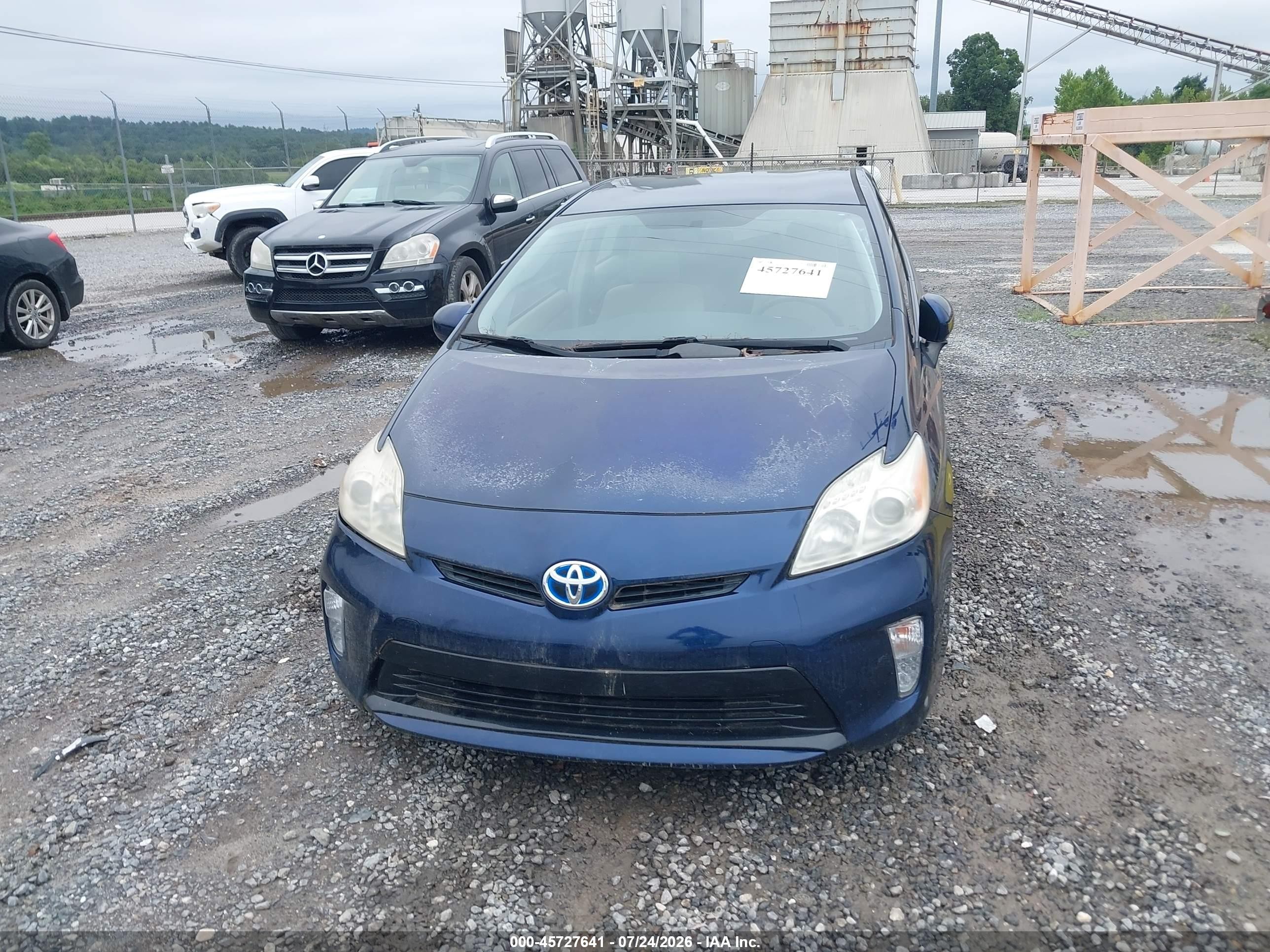 2012 Toyota Prius Two Синий vin: JTDKN3DUXC1515949