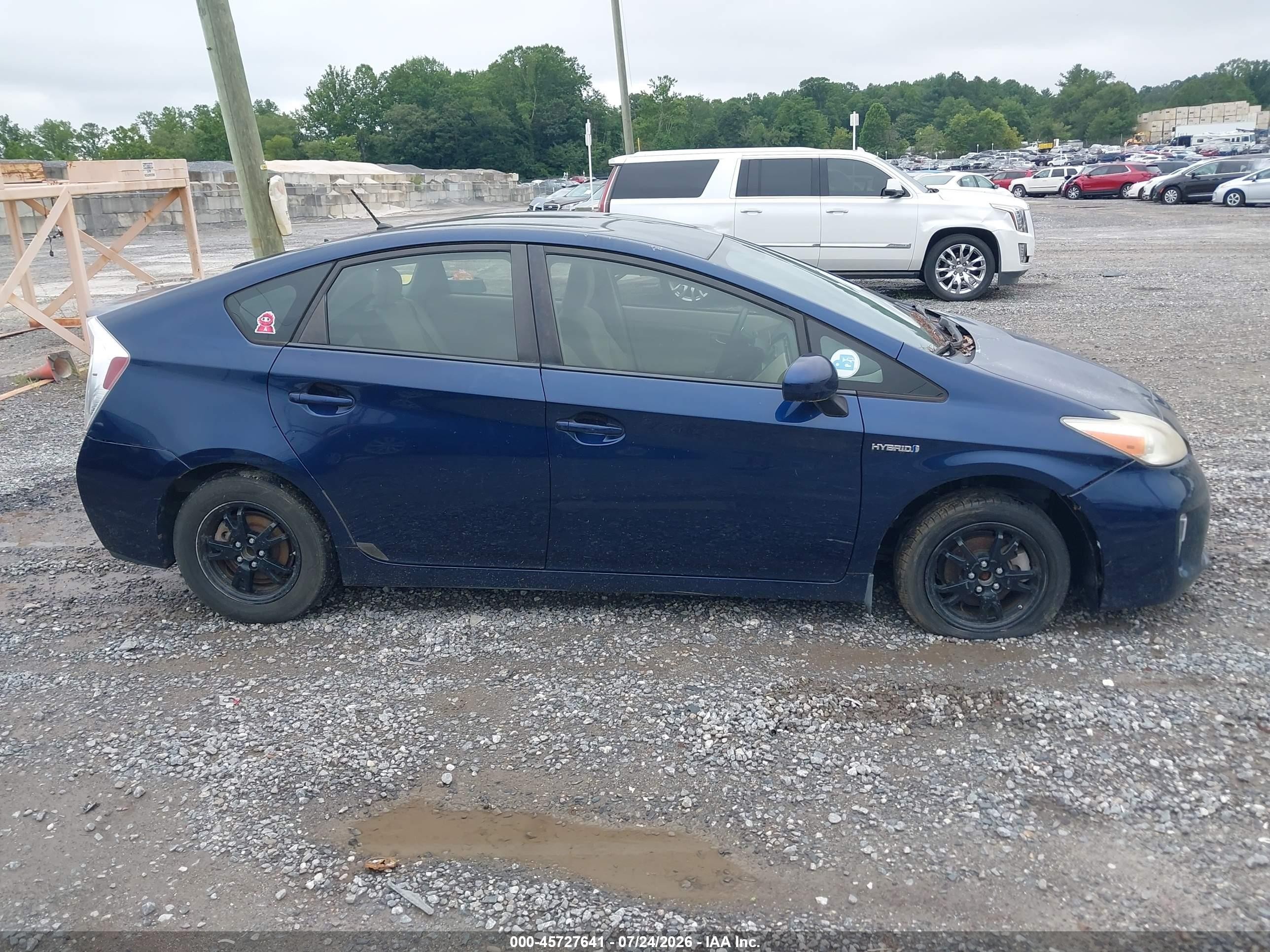 2012 Toyota Prius Two Синий vin: JTDKN3DUXC1515949