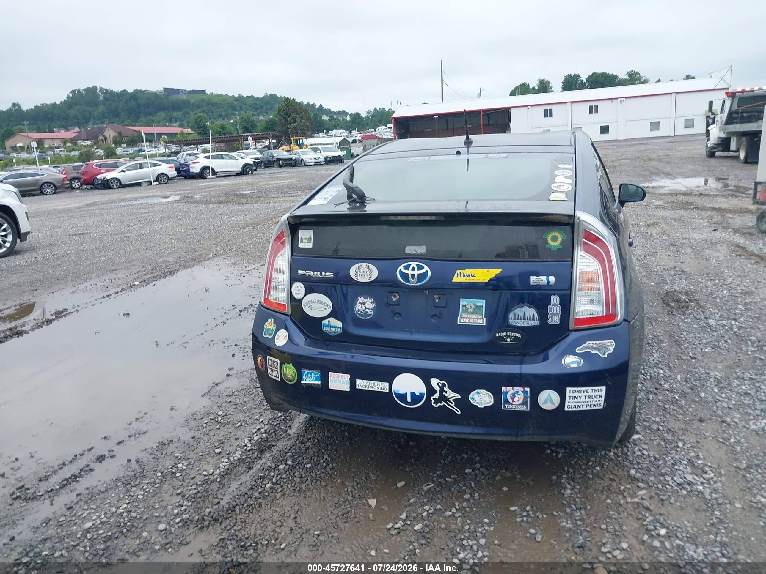 2012 Toyota Prius Two Синий vin: JTDKN3DUXC1515949