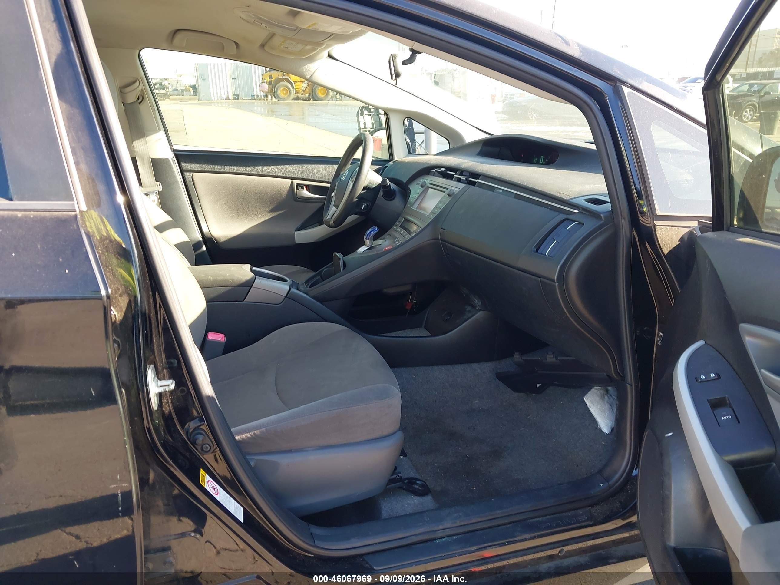 2012 Toyota Prius Two Black vin: JTDKN3DUXC1523226