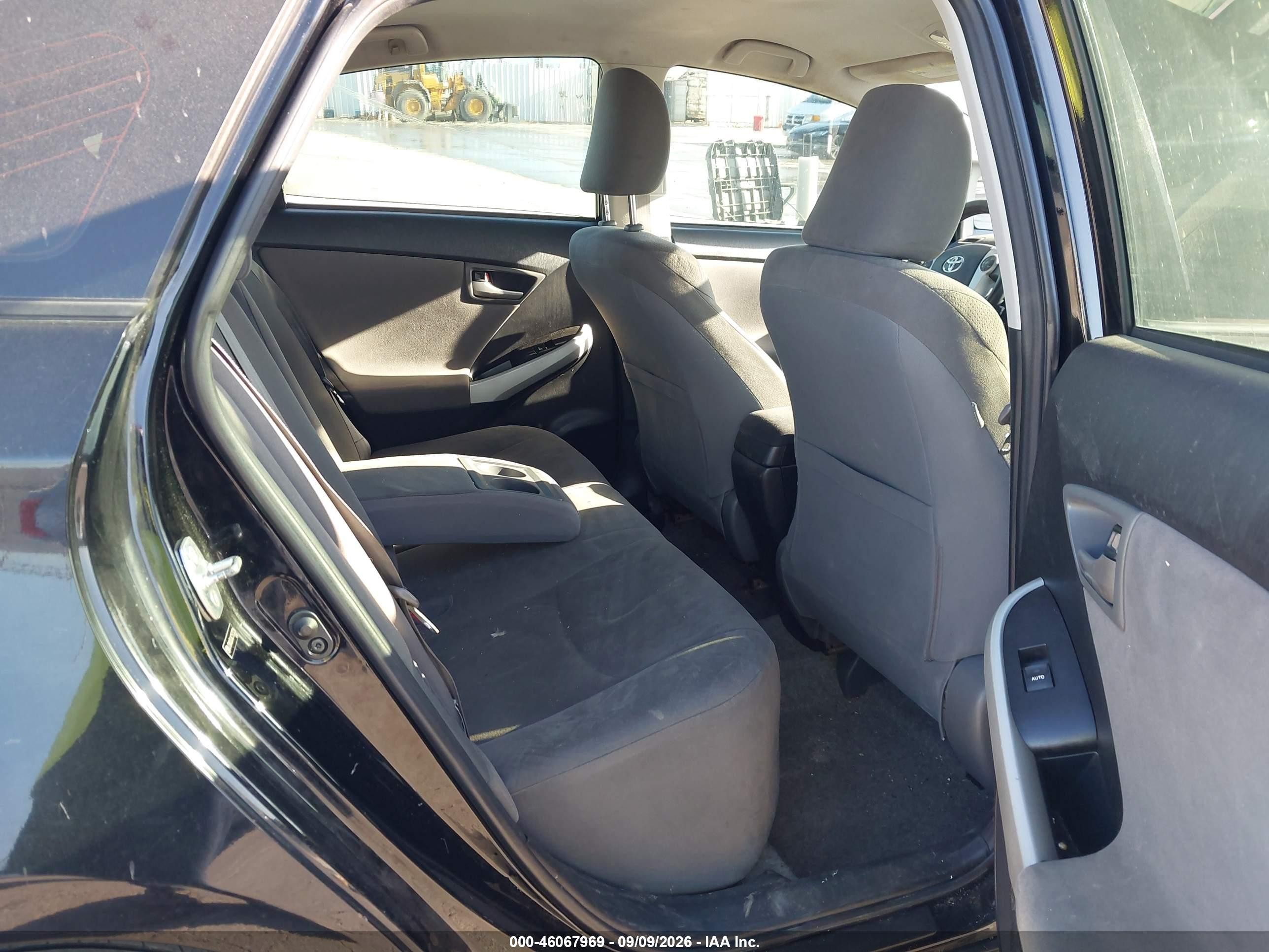 2012 Toyota Prius Two Black vin: JTDKN3DUXC1523226