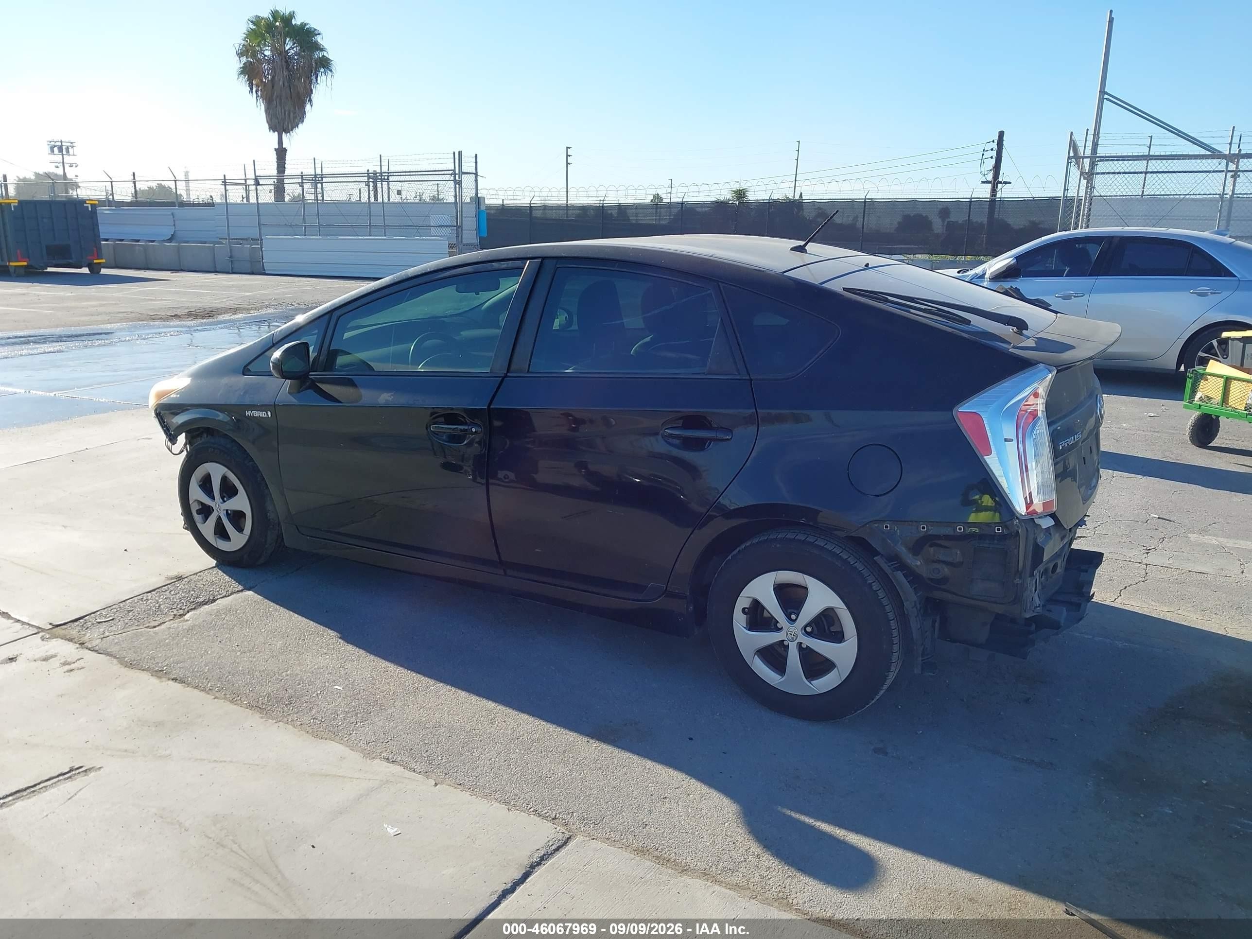 2012 Toyota Prius Two Black vin: JTDKN3DUXC1523226