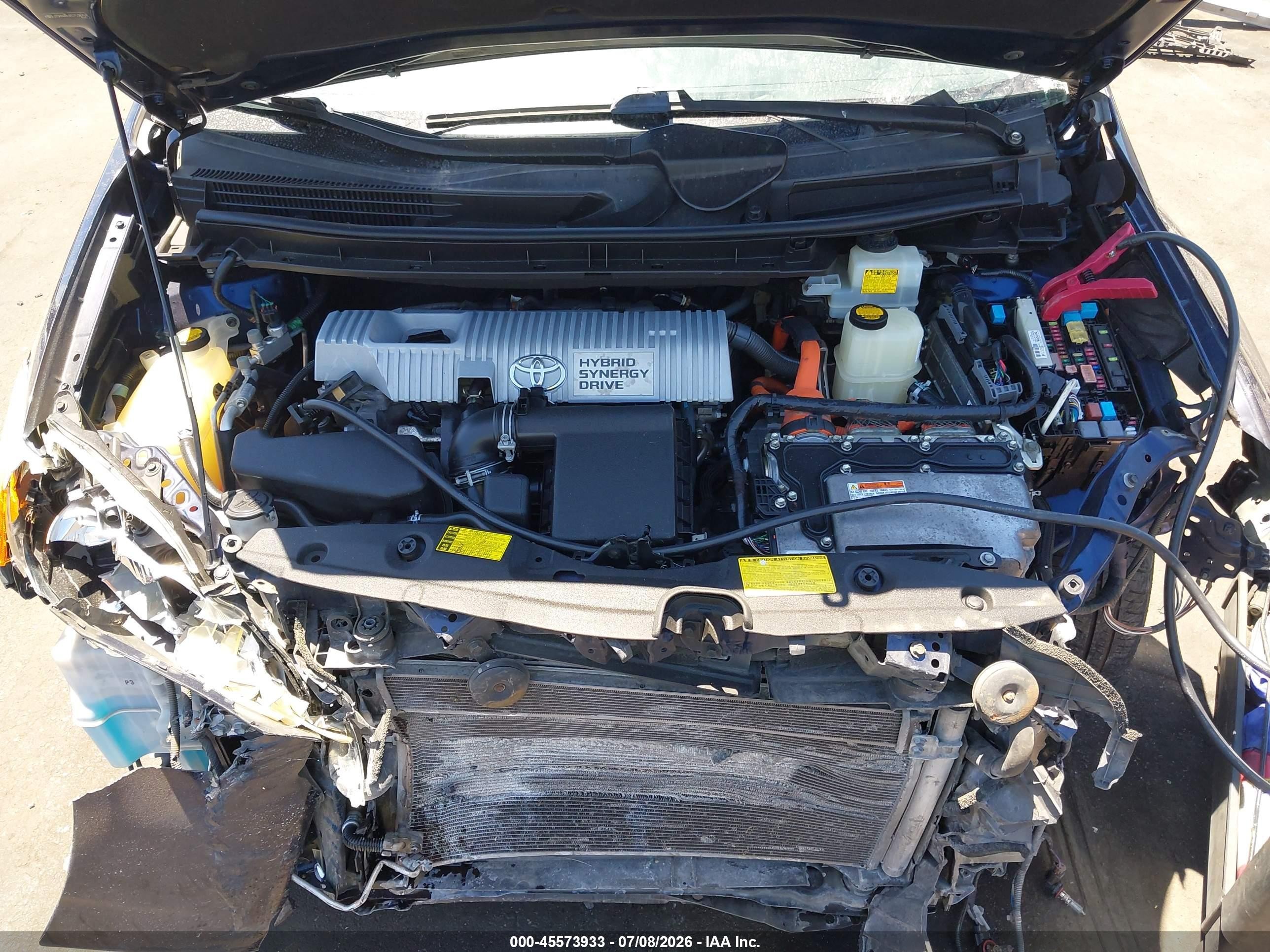2012 Toyota Prius Two Dark Blue vin: JTDKN3DUXC1538759