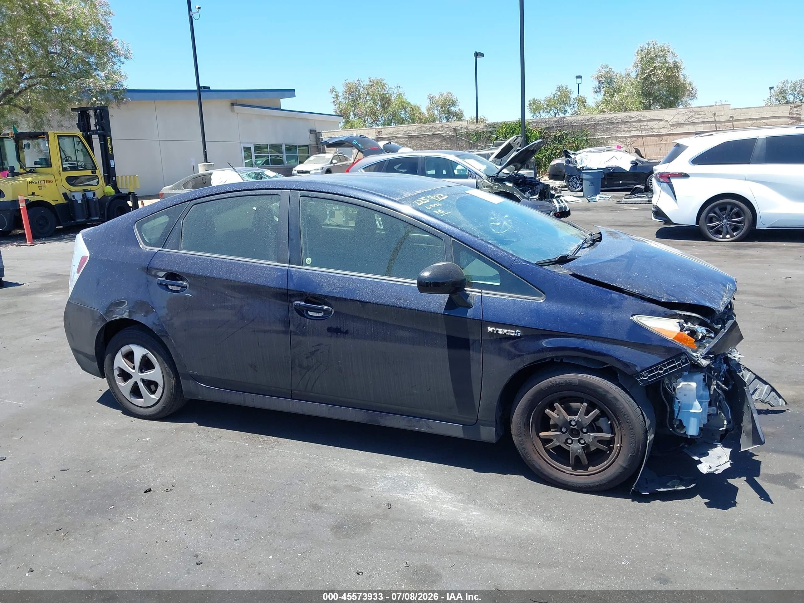2012 Toyota Prius Two Dark Blue vin: JTDKN3DUXC1538759
