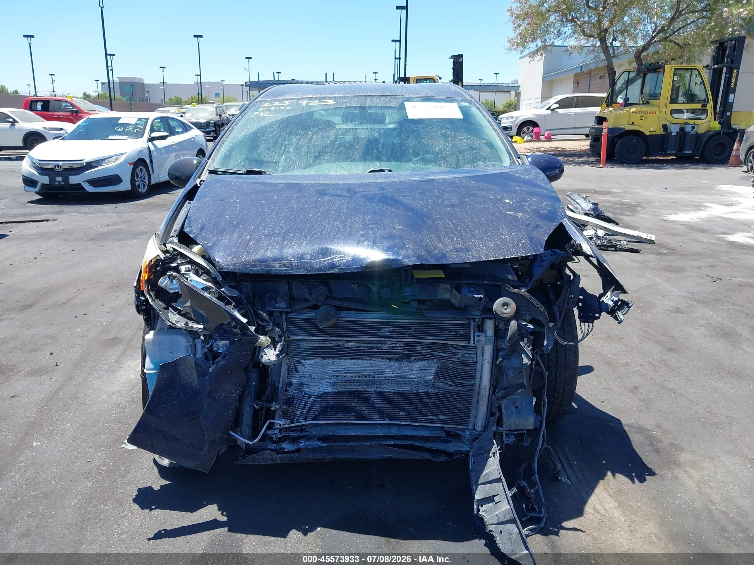 2012 Toyota Prius Two Dark Blue vin: JTDKN3DUXC1538759
