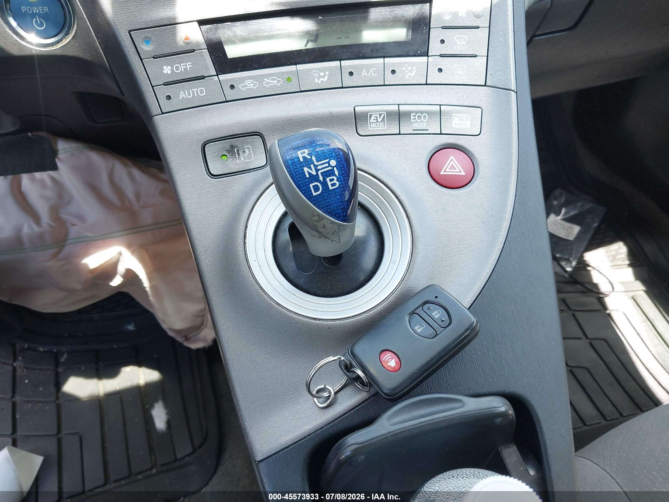2012 Toyota Prius Two Dark Blue vin: JTDKN3DUXC1538759