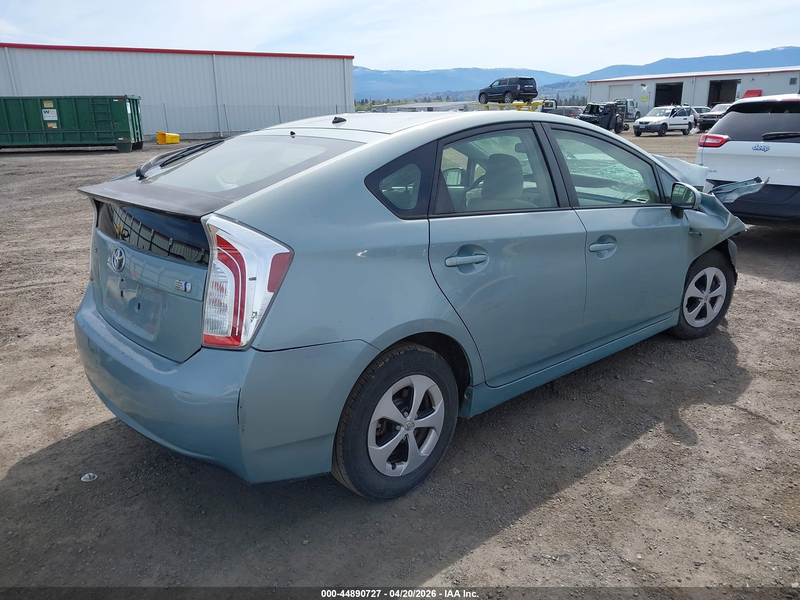 2012 Toyota Prius Two Blue vin: JTDKN3DUXC1539104