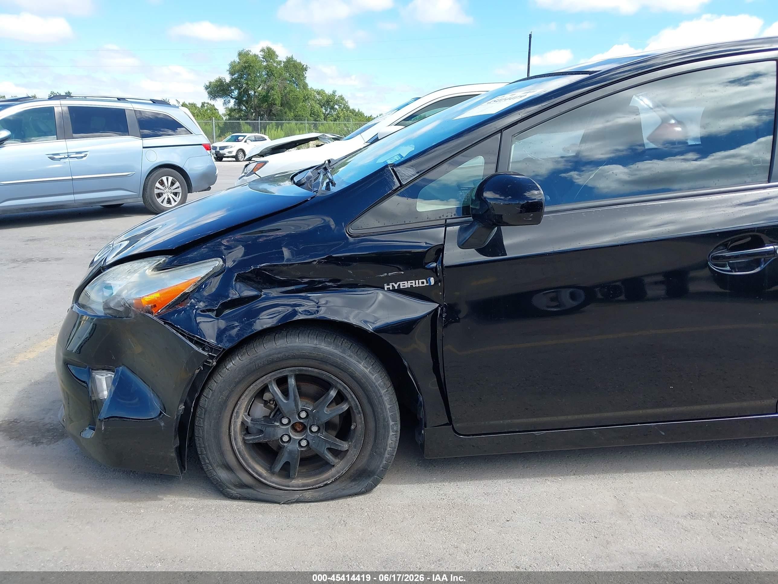 2012 Toyota Prius Three Black vin: JTDKN3DUXC1539250