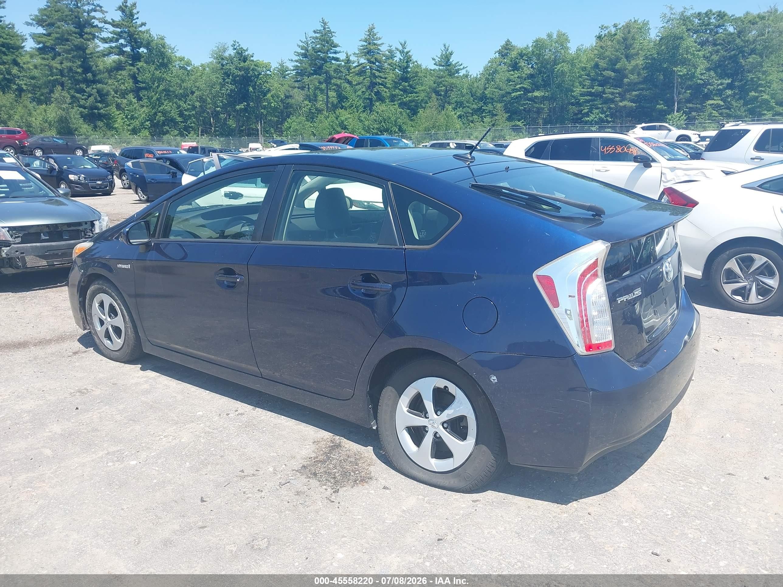 2012 Toyota Prius Three Blue vin: JTDKN3DUXC1550510