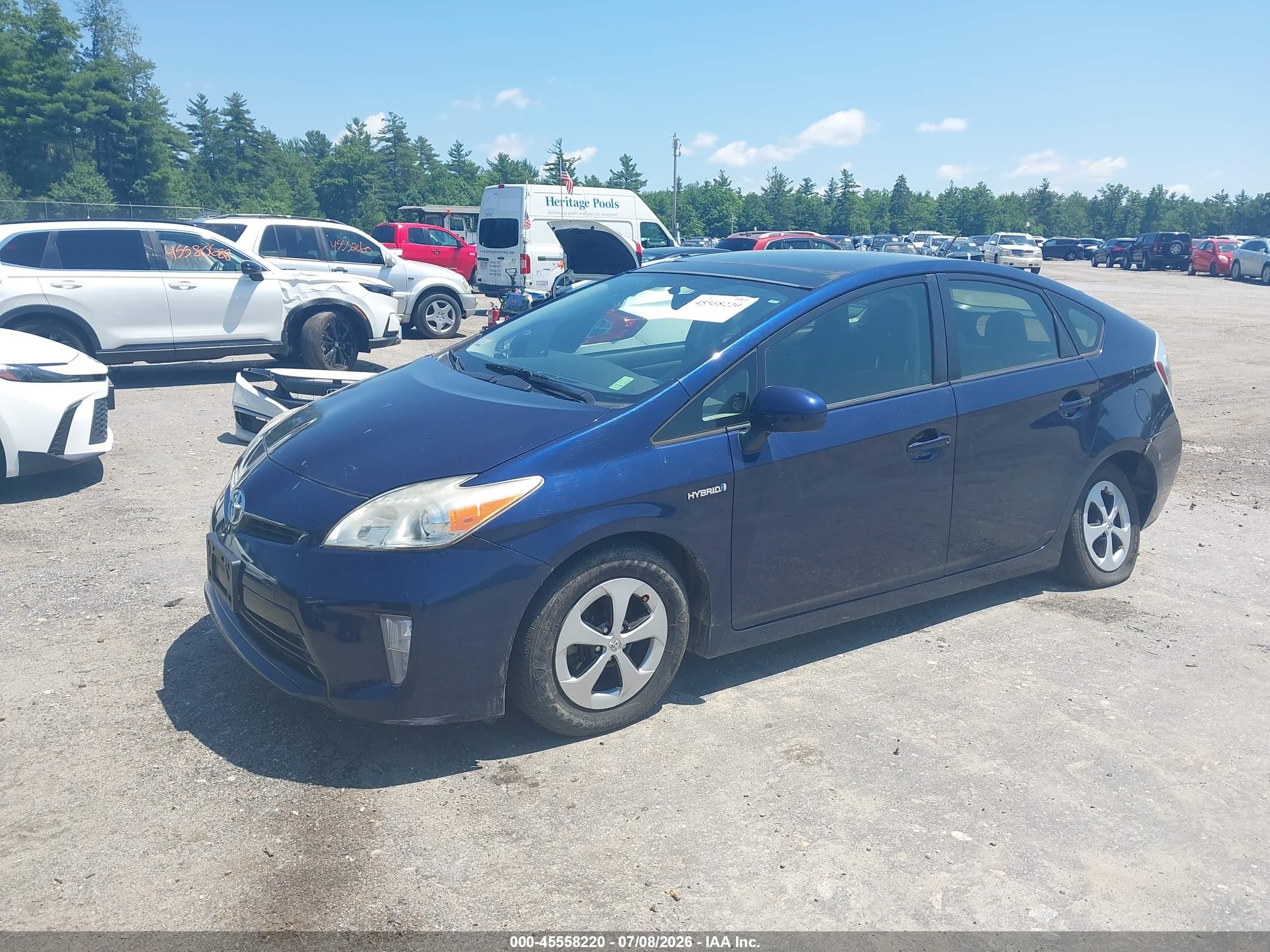 2012 Toyota Prius Three Blue vin: JTDKN3DUXC1550510