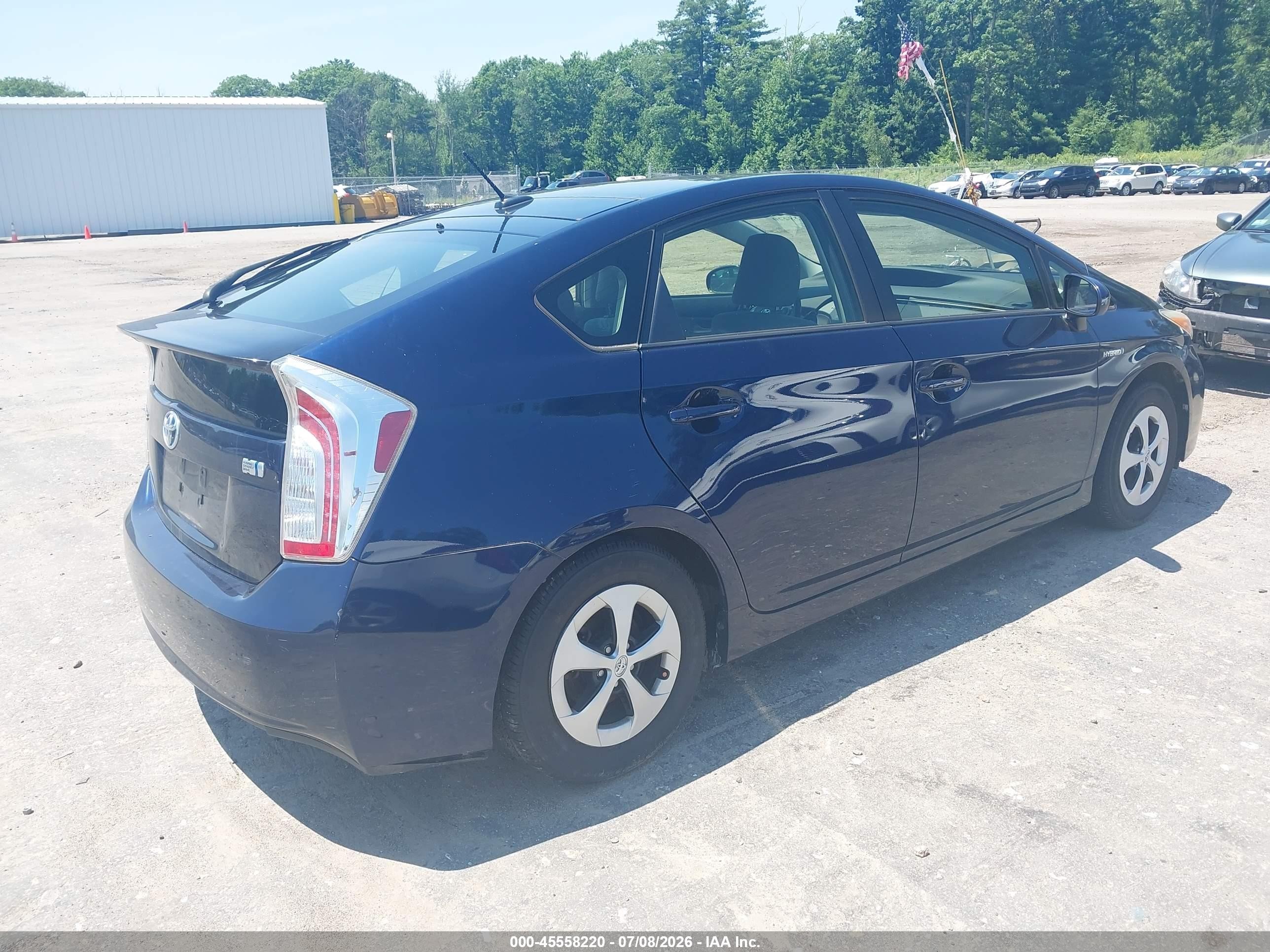 2012 Toyota Prius Three Blue vin: JTDKN3DUXC1550510