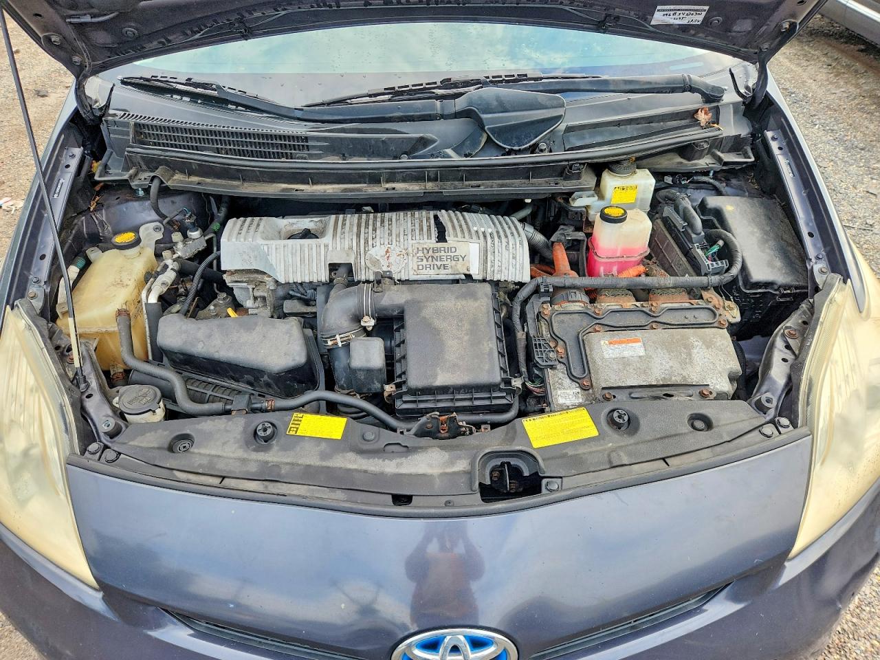 2012 Toyota Prius Three Угольный vin: JTDKN3DUXC1551804
