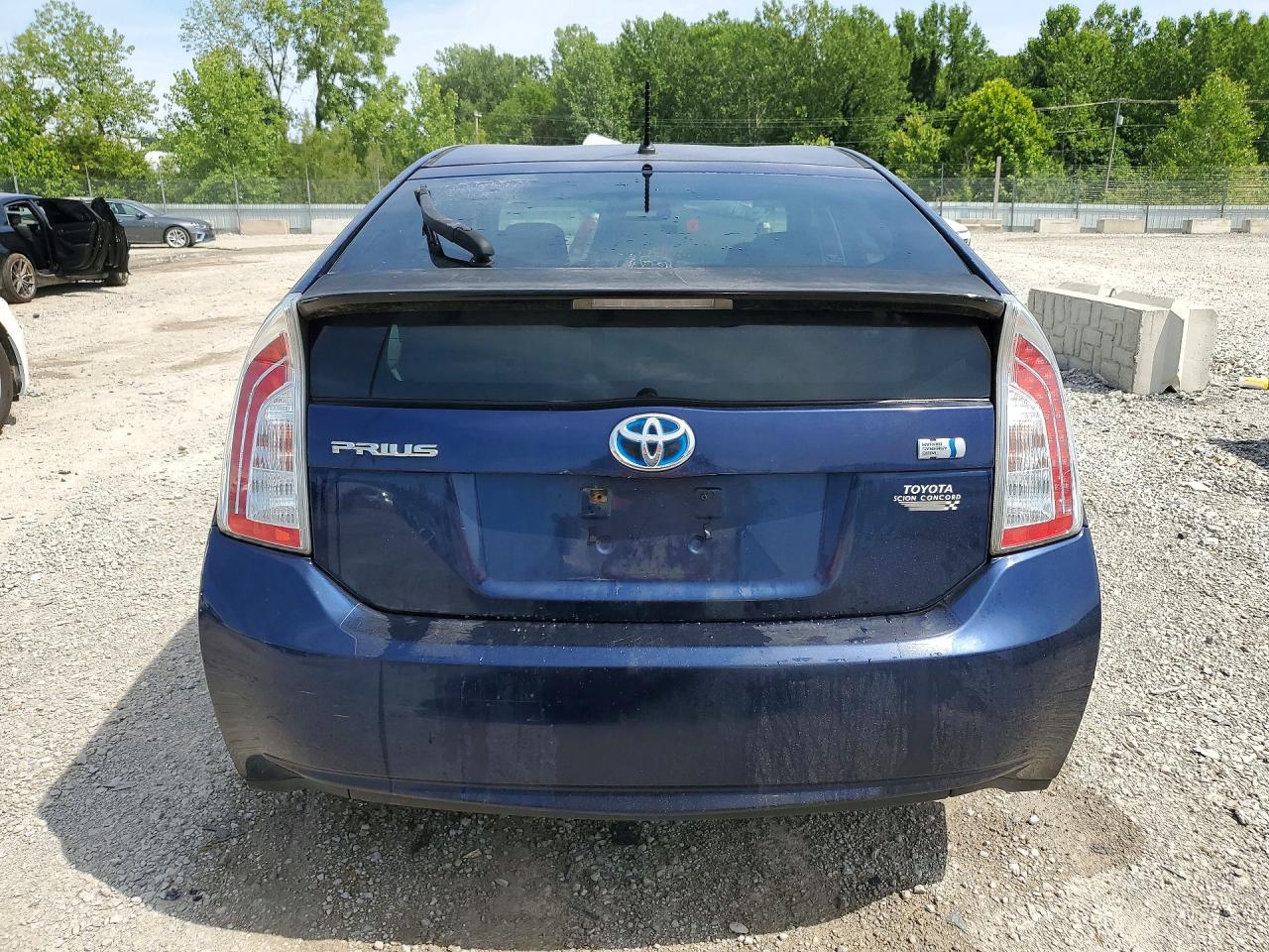 2012 Toyota Prius Two Blue vin: JTDKN3DUXC1568103