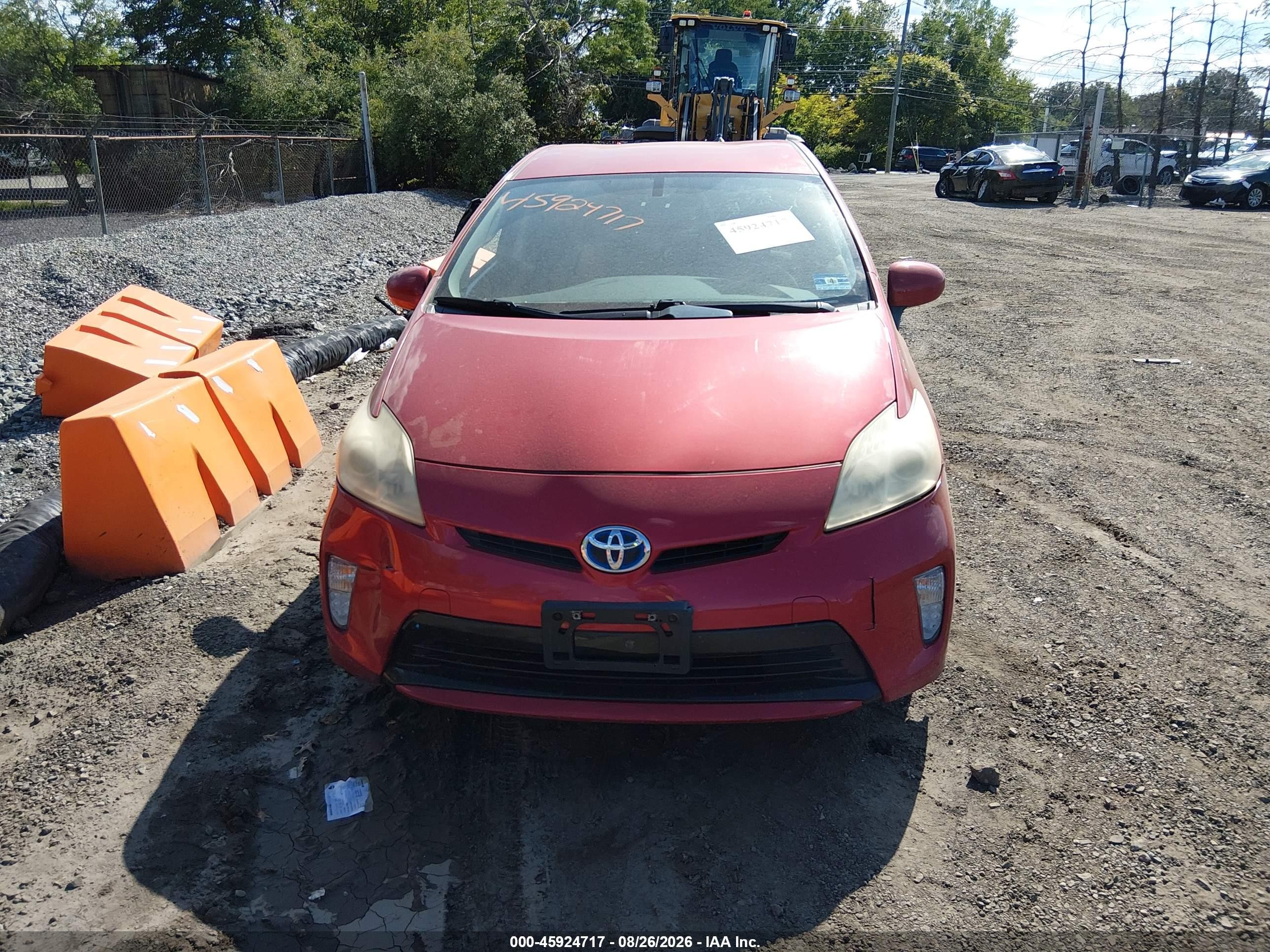 2012 Toyota Prius Two Red vin: JTDKN3DUXC1589078