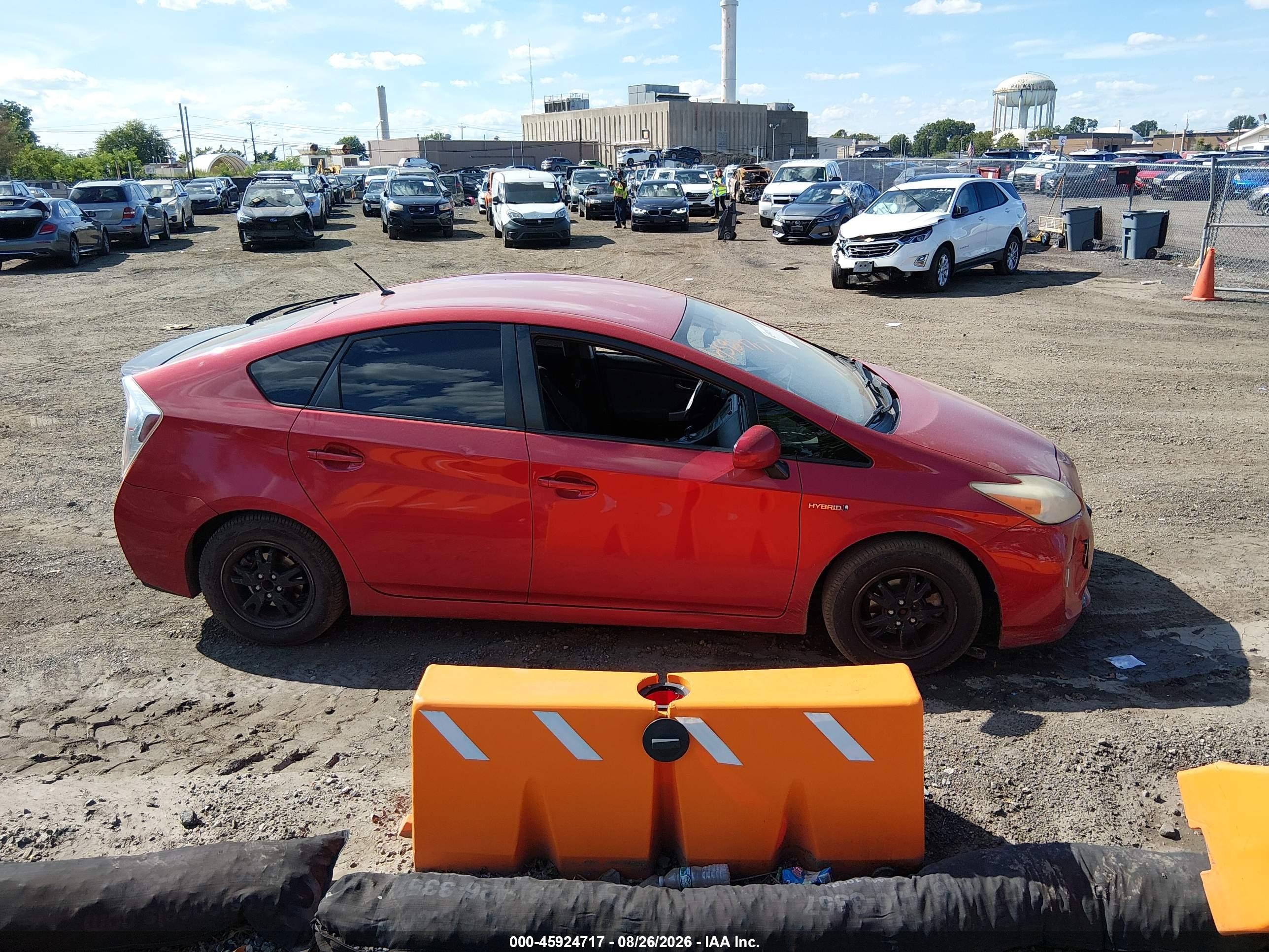 2012 Toyota Prius Two Red vin: JTDKN3DUXC1589078