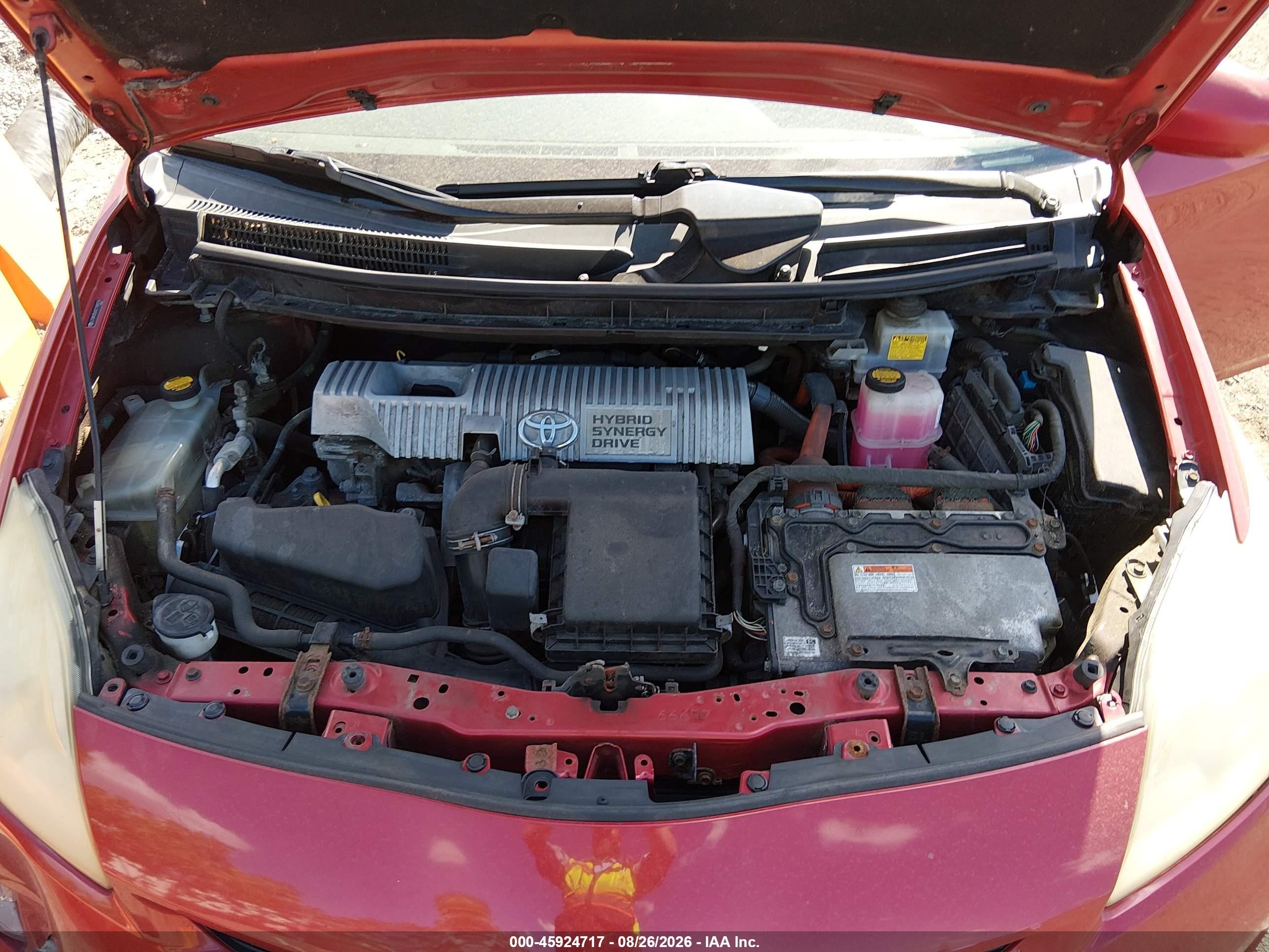 2012 Toyota Prius Two Red vin: JTDKN3DUXC1589078