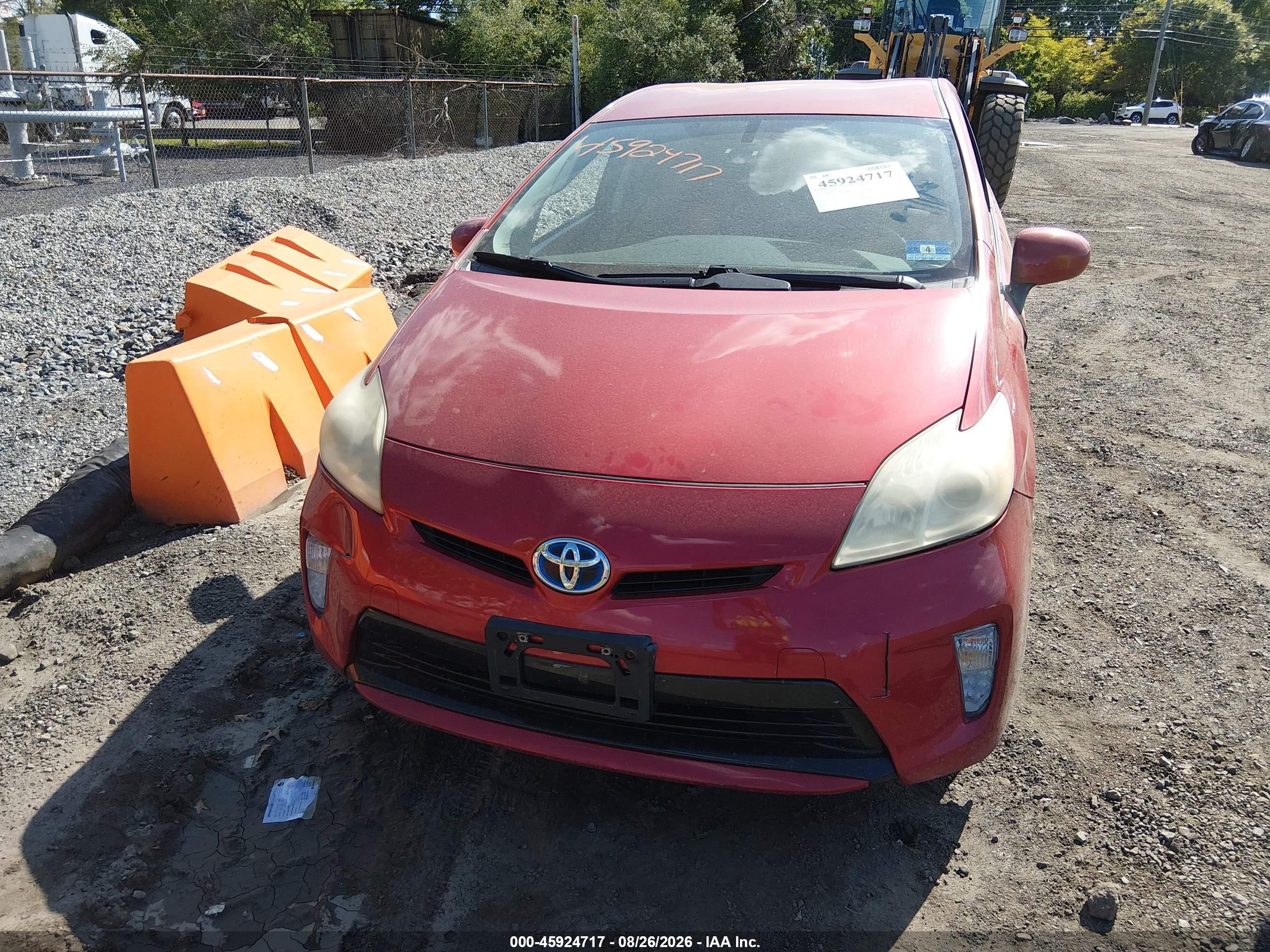 2012 Toyota Prius Two Red vin: JTDKN3DUXC1589078