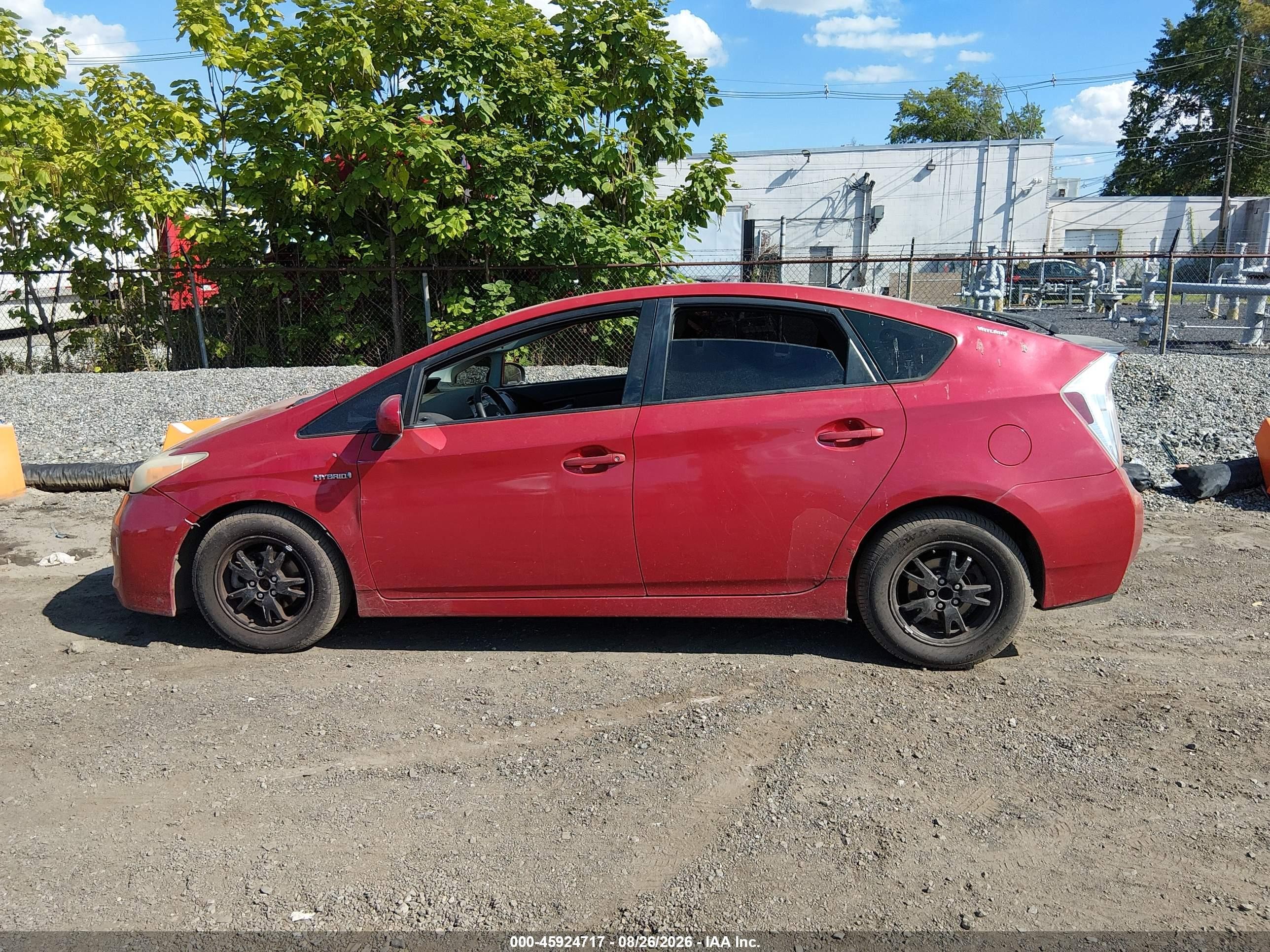 2012 Toyota Prius Two Red vin: JTDKN3DUXC1589078