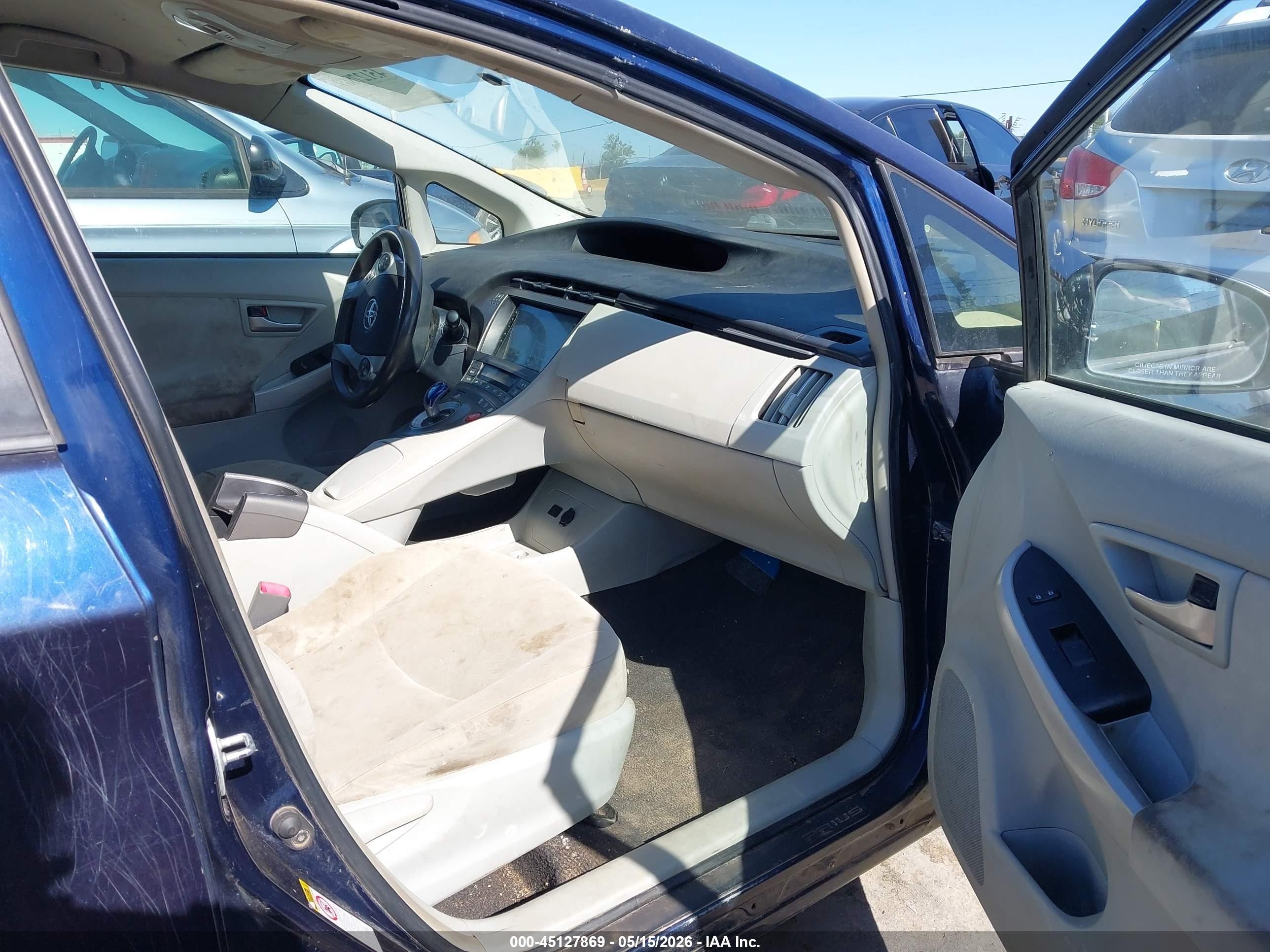 2012 Toyota Prius Five/four/one/three/two Blue vin: JTDKN3DUXC1592224