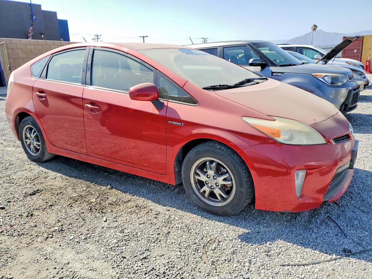 2012 Toyota Prius Two Красный vin: JTDKN3DUXC1599643