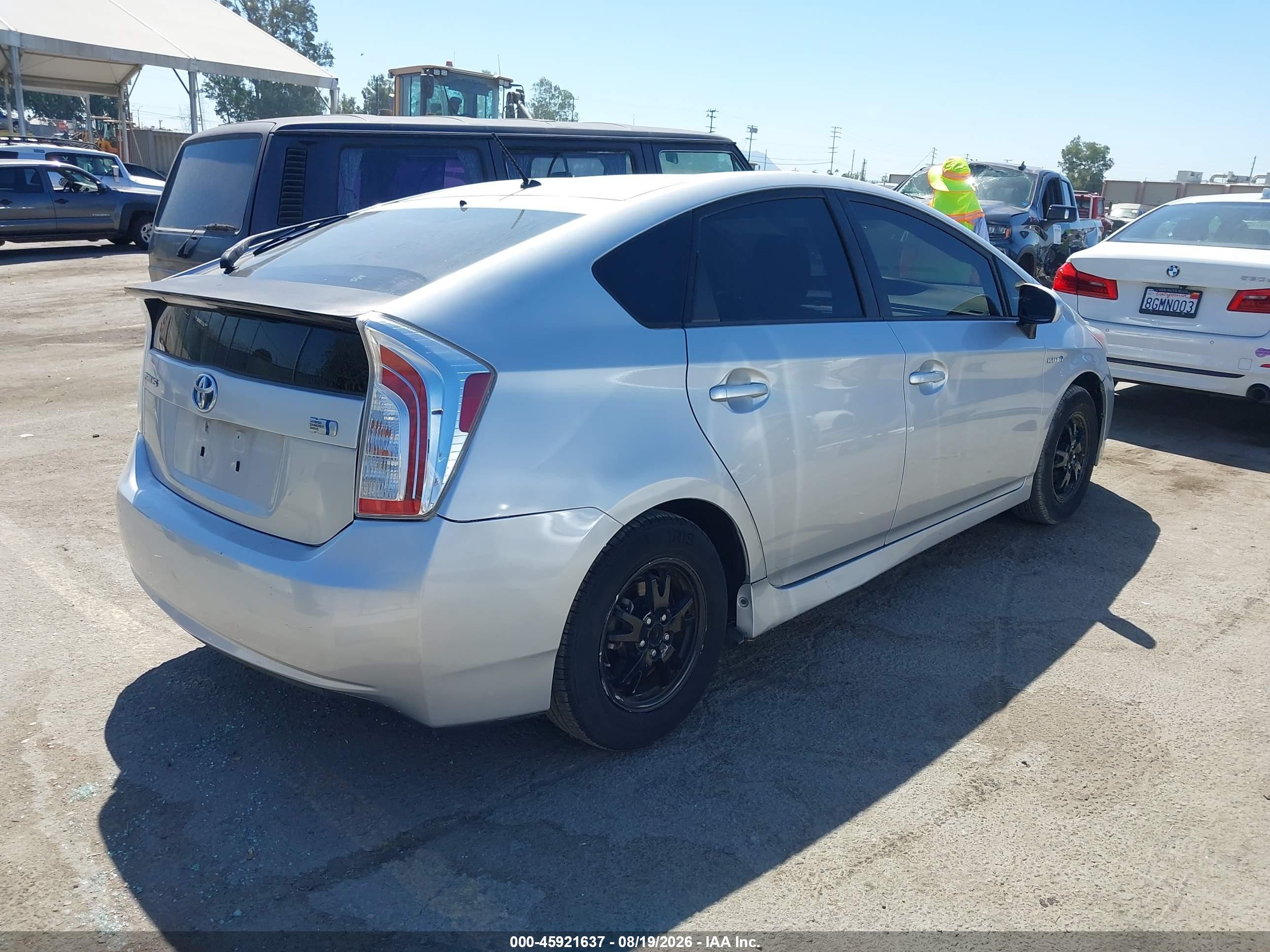 2012 Toyota Prius Two Silver vin: JTDKN3DUXC5379427