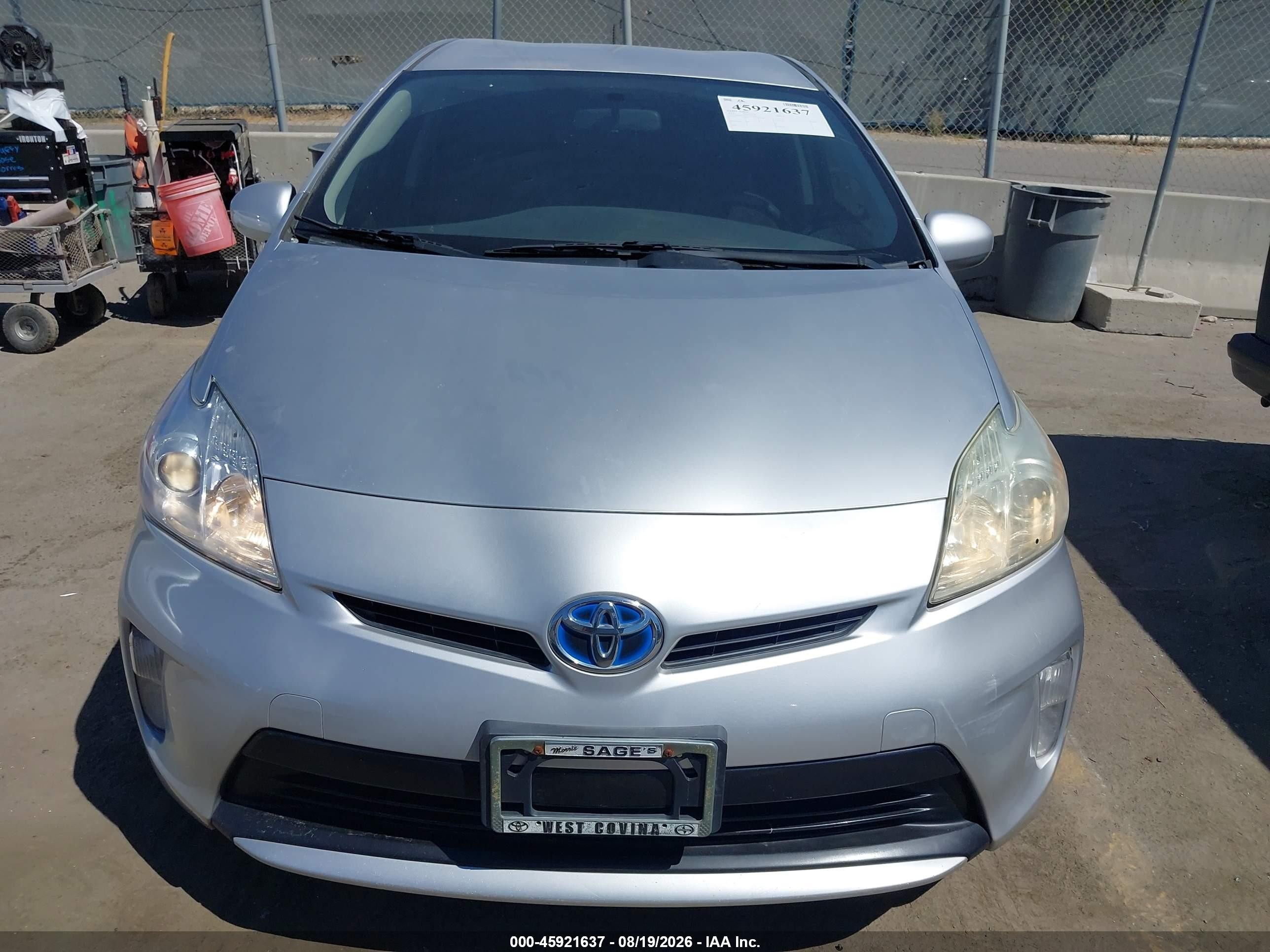 2012 Toyota Prius Two Silver vin: JTDKN3DUXC5379427