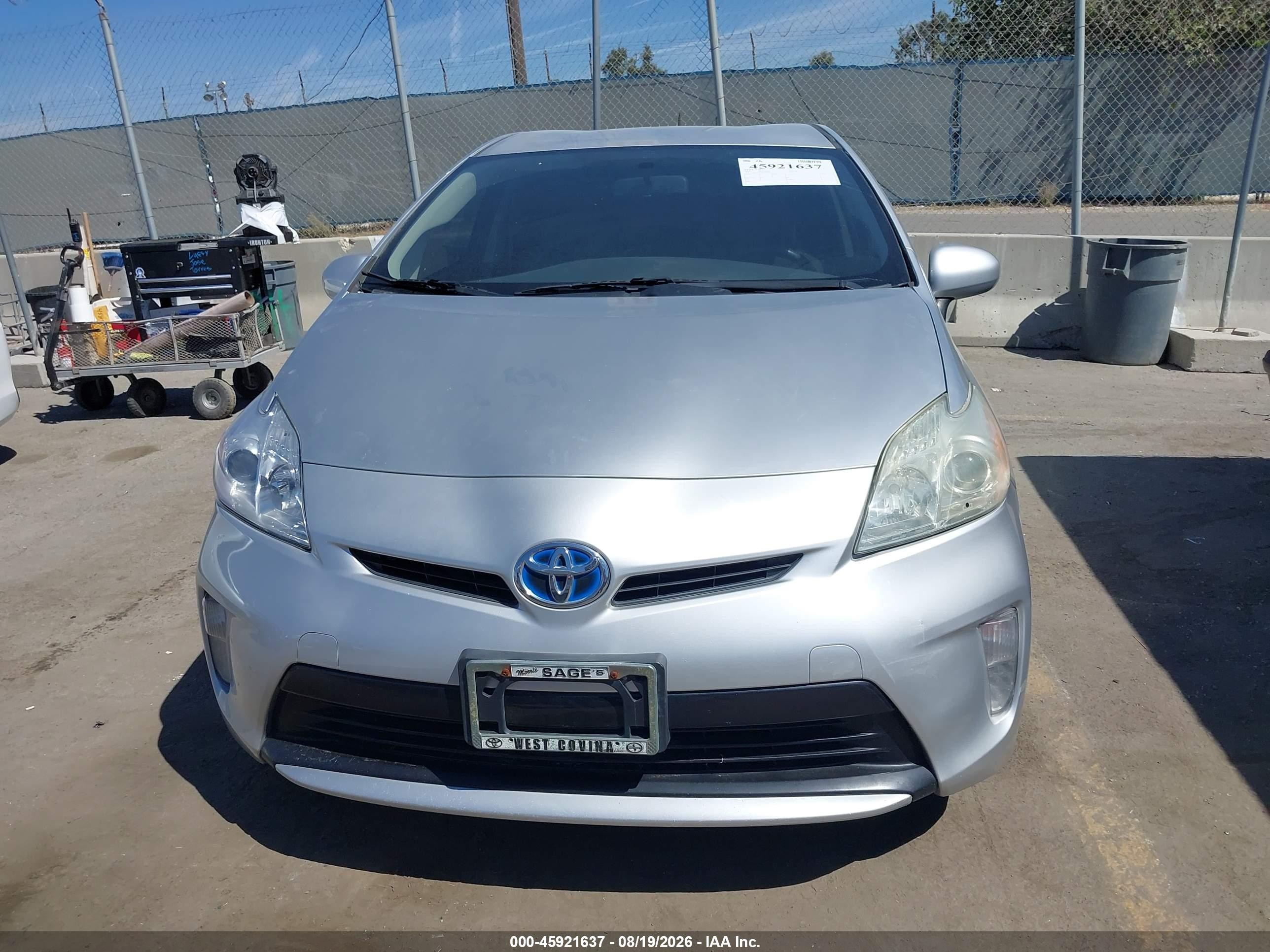 2012 Toyota Prius Two Silver vin: JTDKN3DUXC5379427