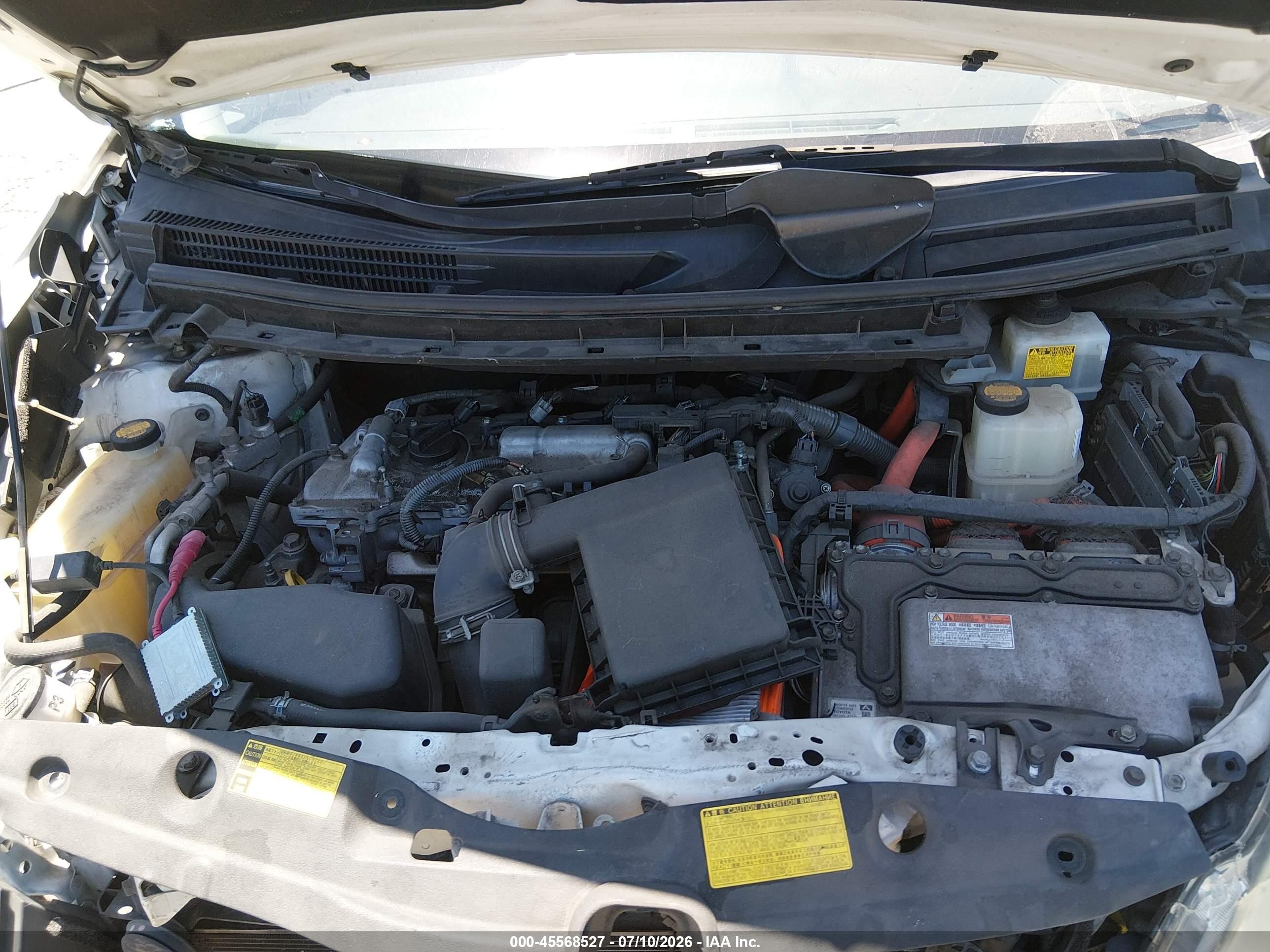 2012 Toyota Prius Two White vin: JTDKN3DUXC5381470