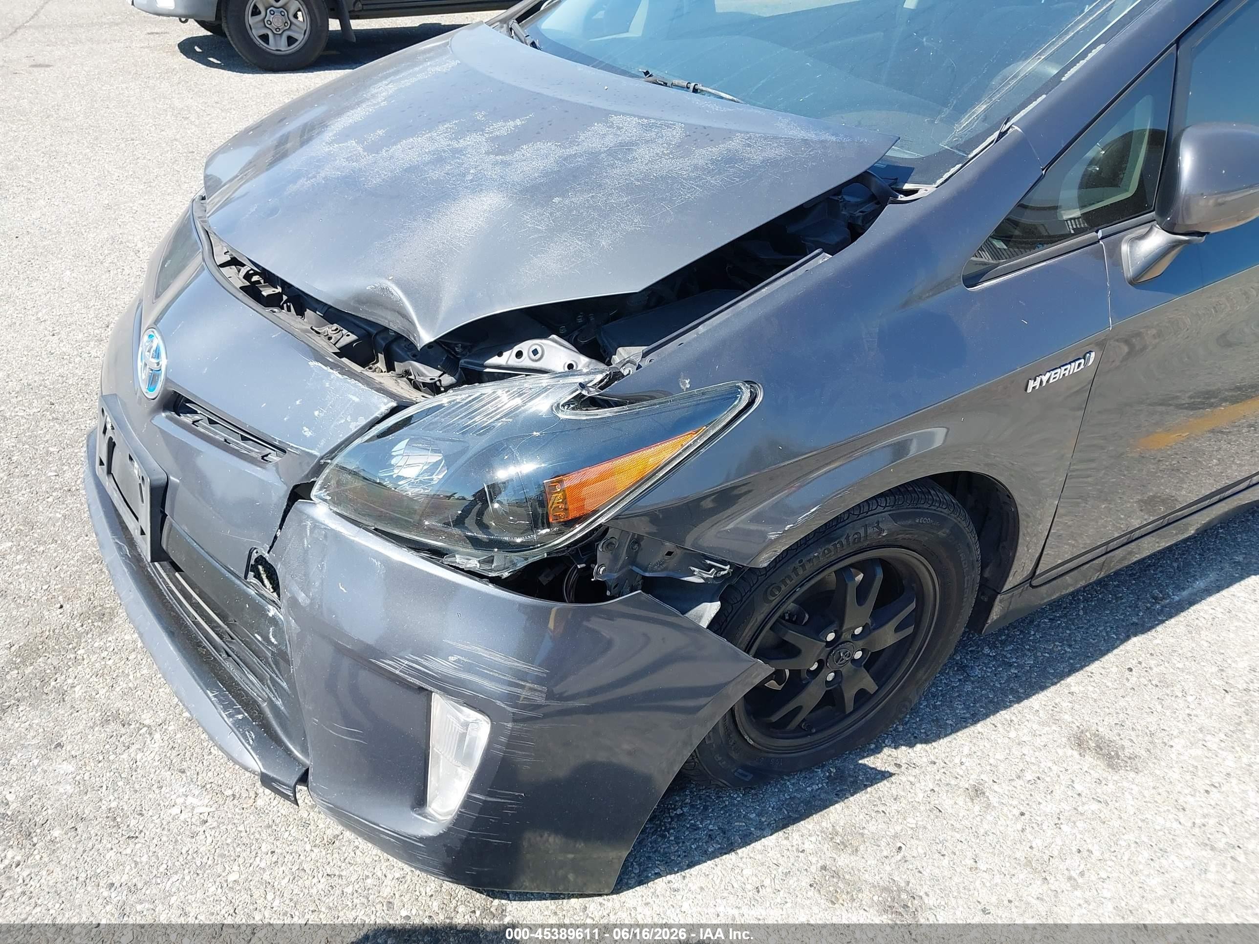 2012 Toyota Prius Two Серый vin: JTDKN3DUXC5388662