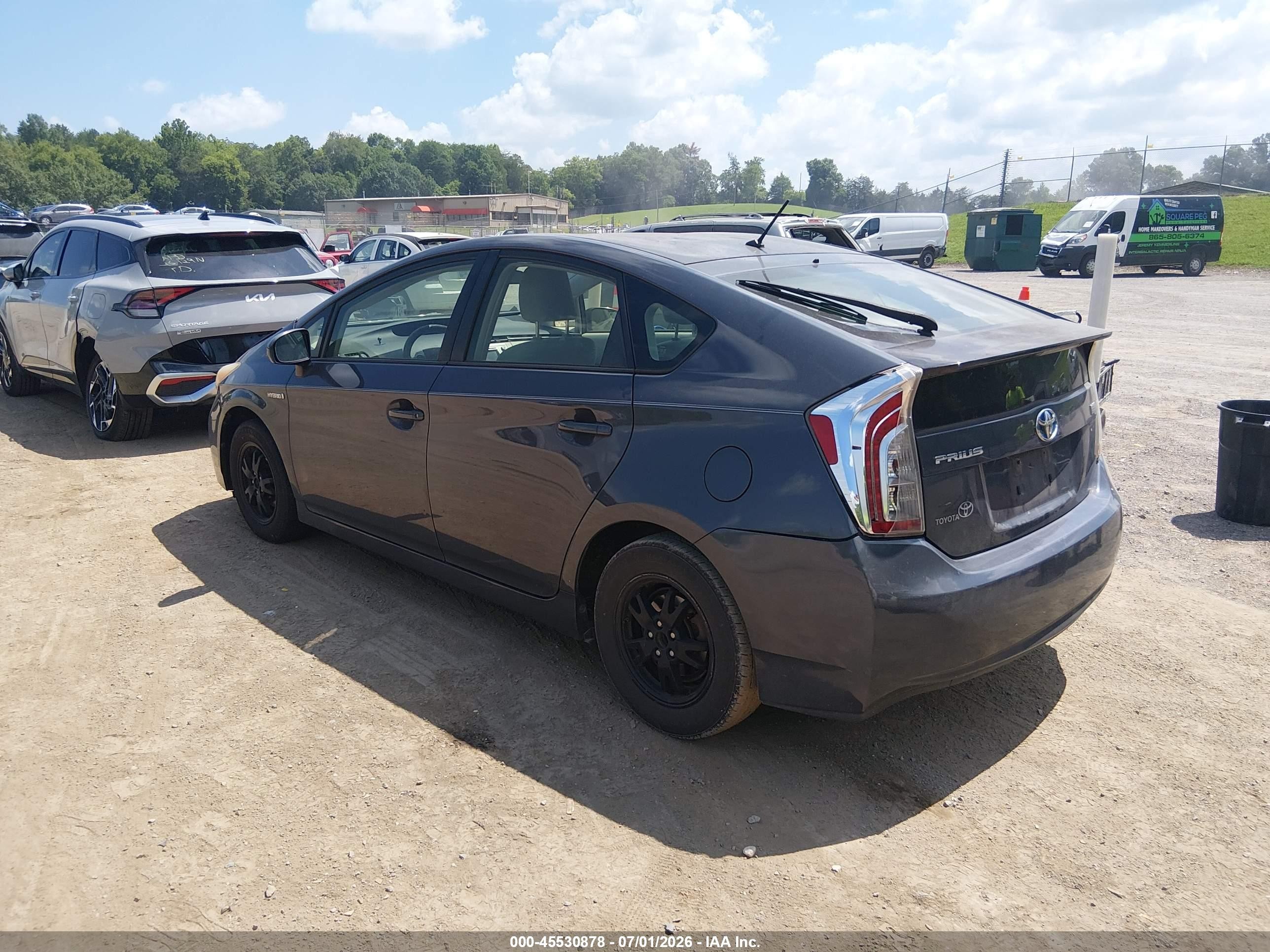 2012 Toyota Prius   Silver vin: JTDKN3DUXC5389732