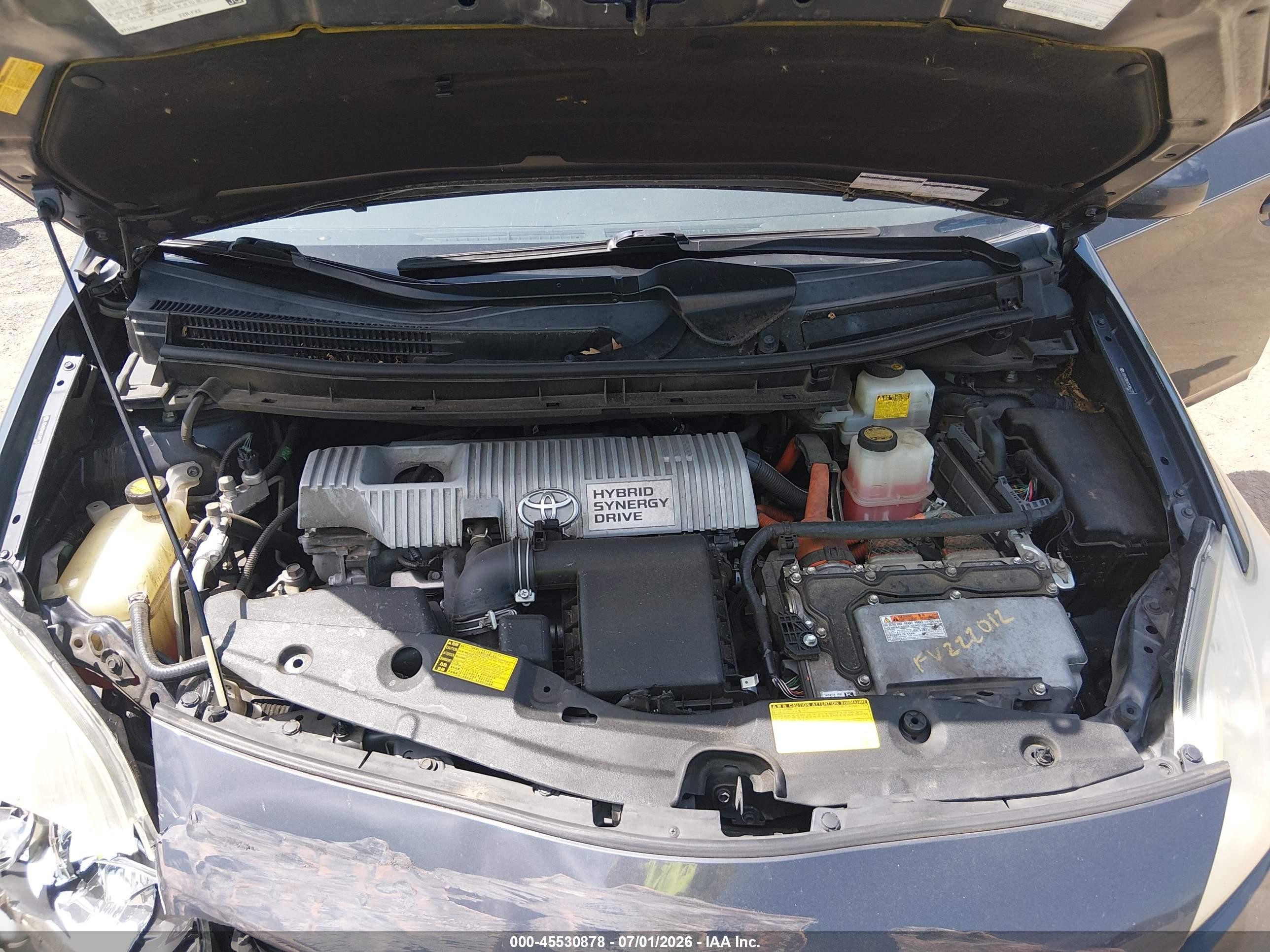 2012 Toyota Prius   Silver vin: JTDKN3DUXC5389732