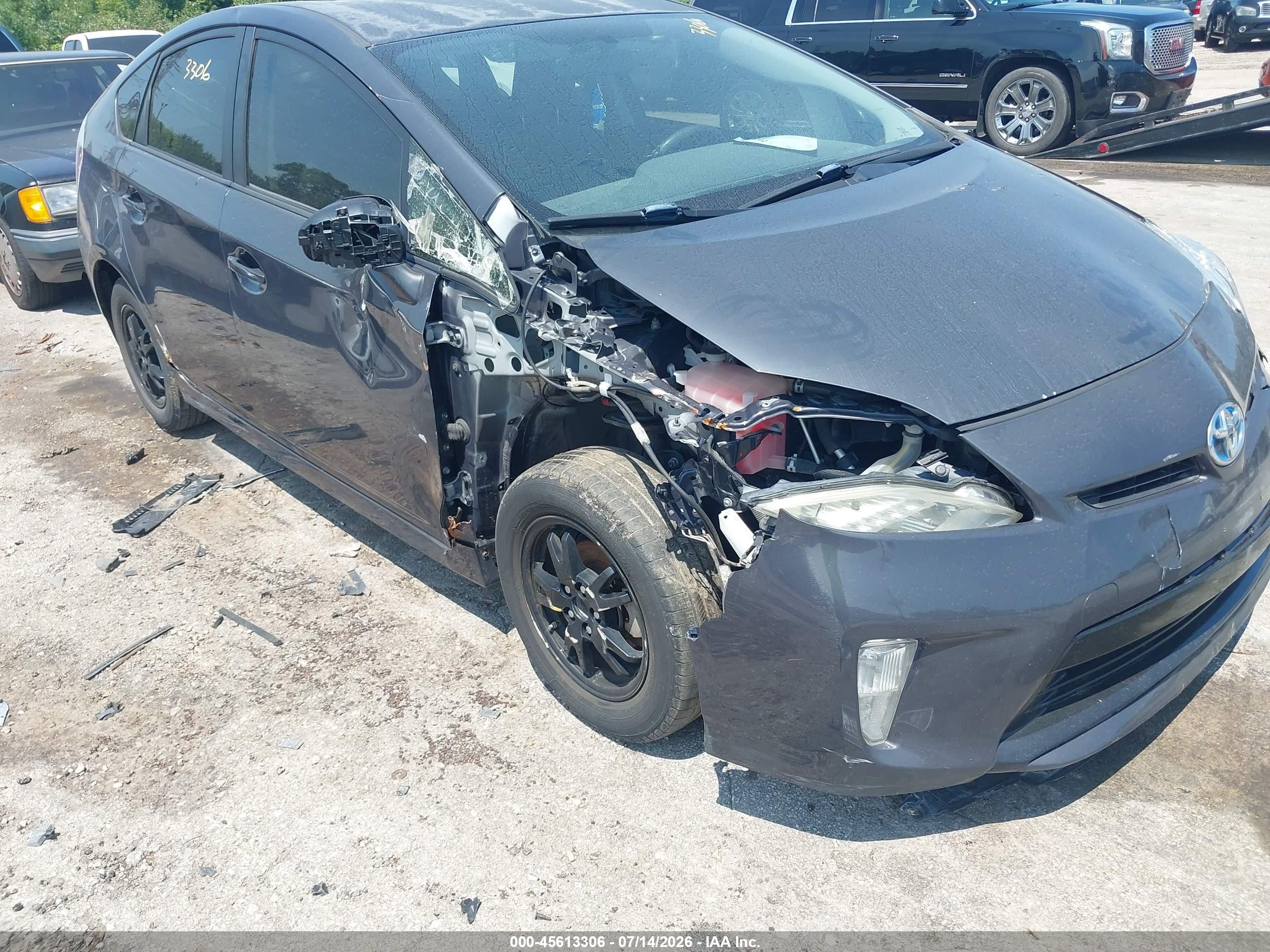 2012 Toyota Prius Two Серый vin: JTDKN3DUXC5418338