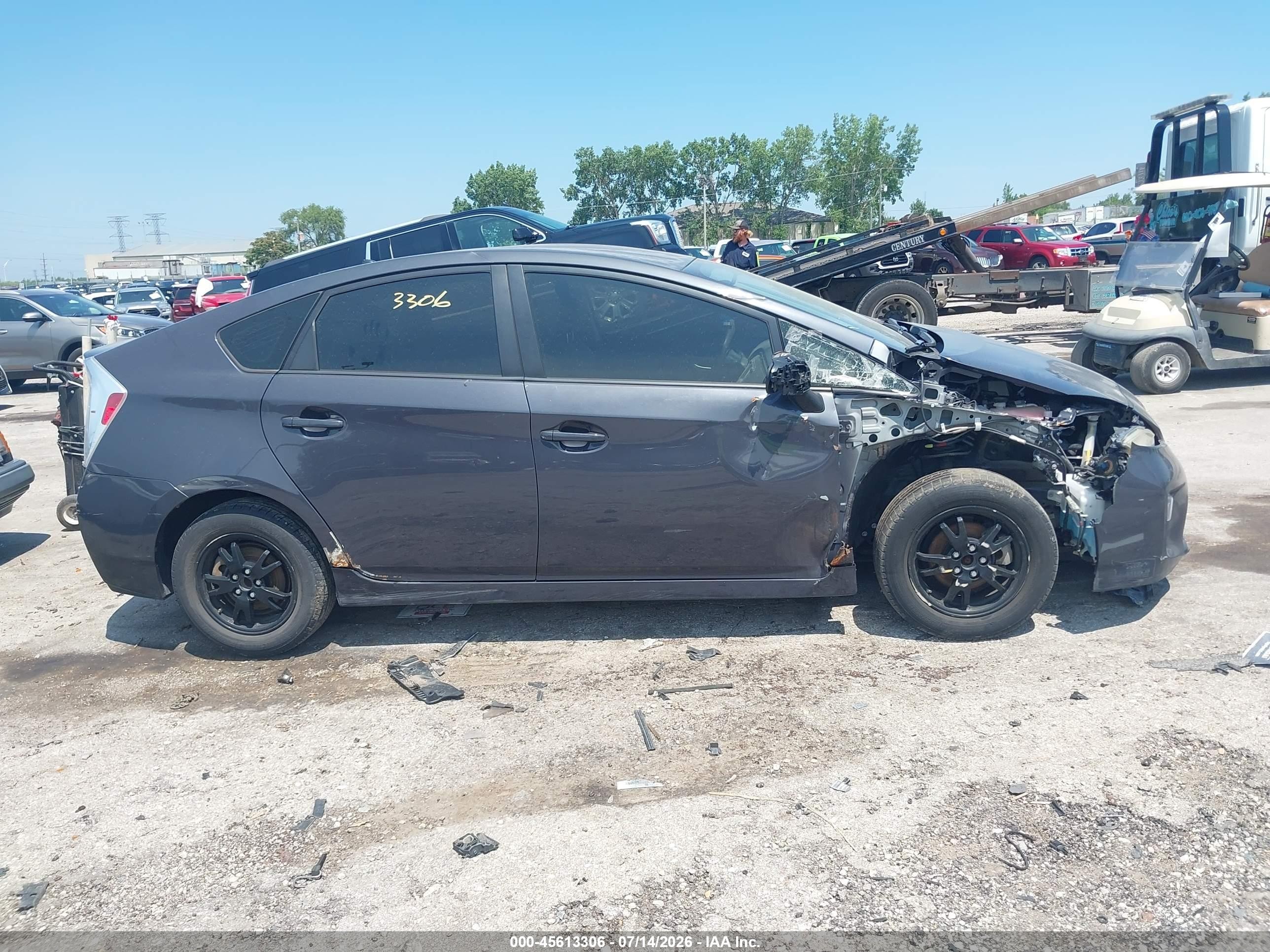 2012 Toyota Prius Two Серый vin: JTDKN3DUXC5418338