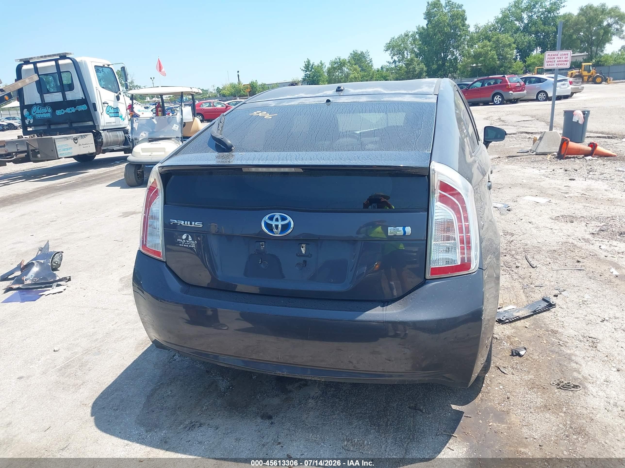 2012 Toyota Prius Two Серый vin: JTDKN3DUXC5418338