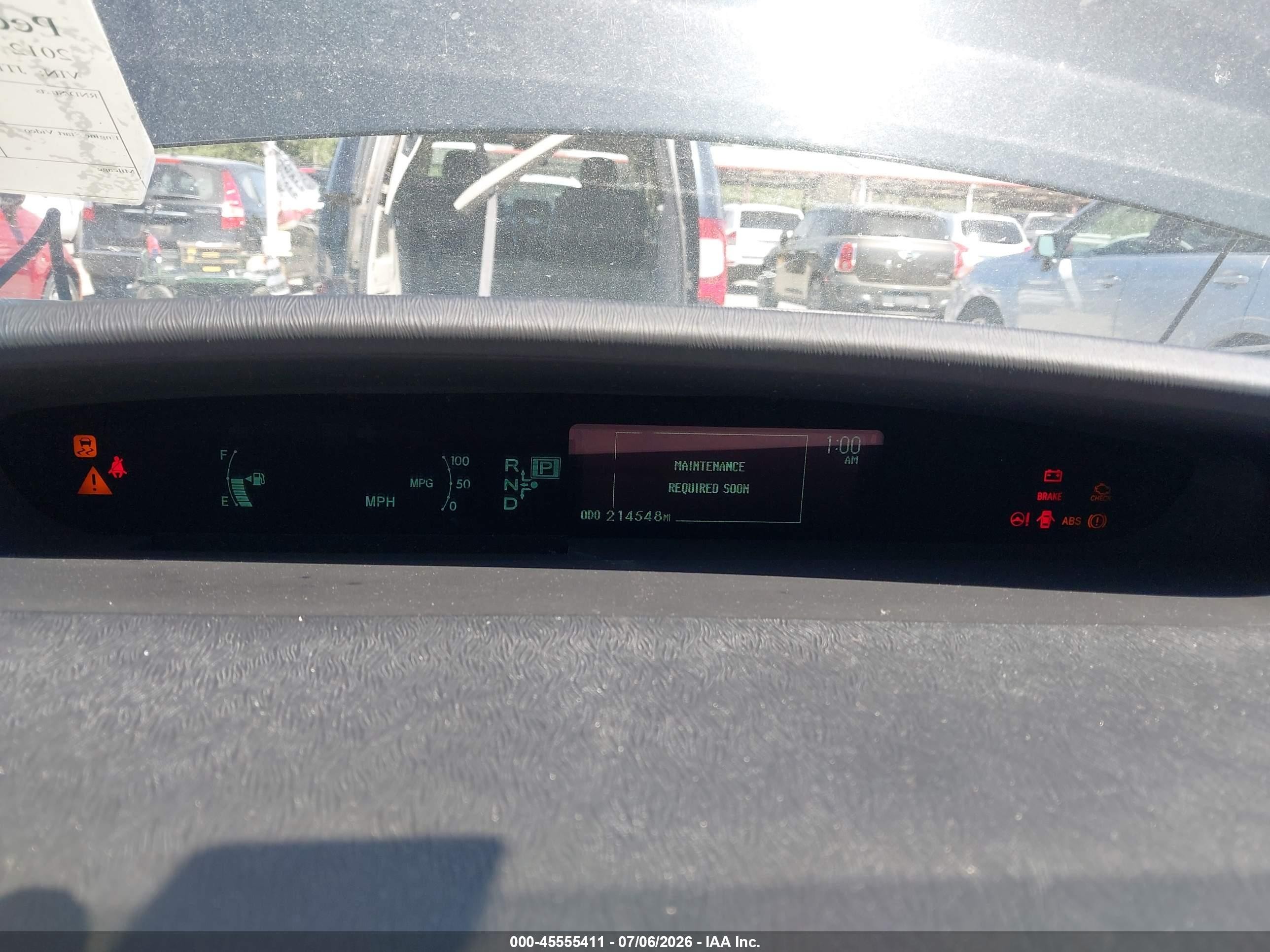 2012 Toyota Prius Four Black vin: JTDKN3DUXC5442879