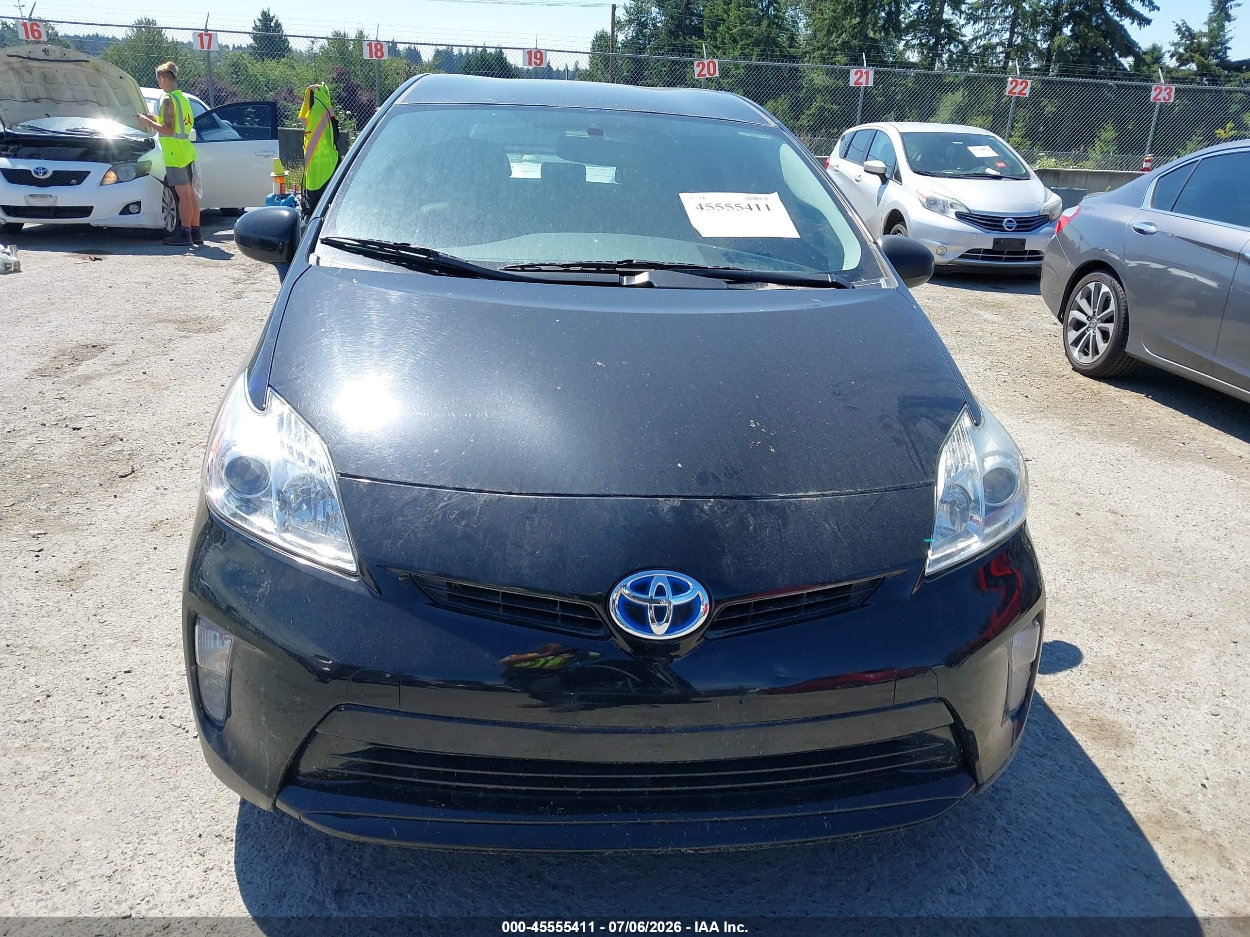 2012 Toyota Prius Four Black vin: JTDKN3DUXC5442879