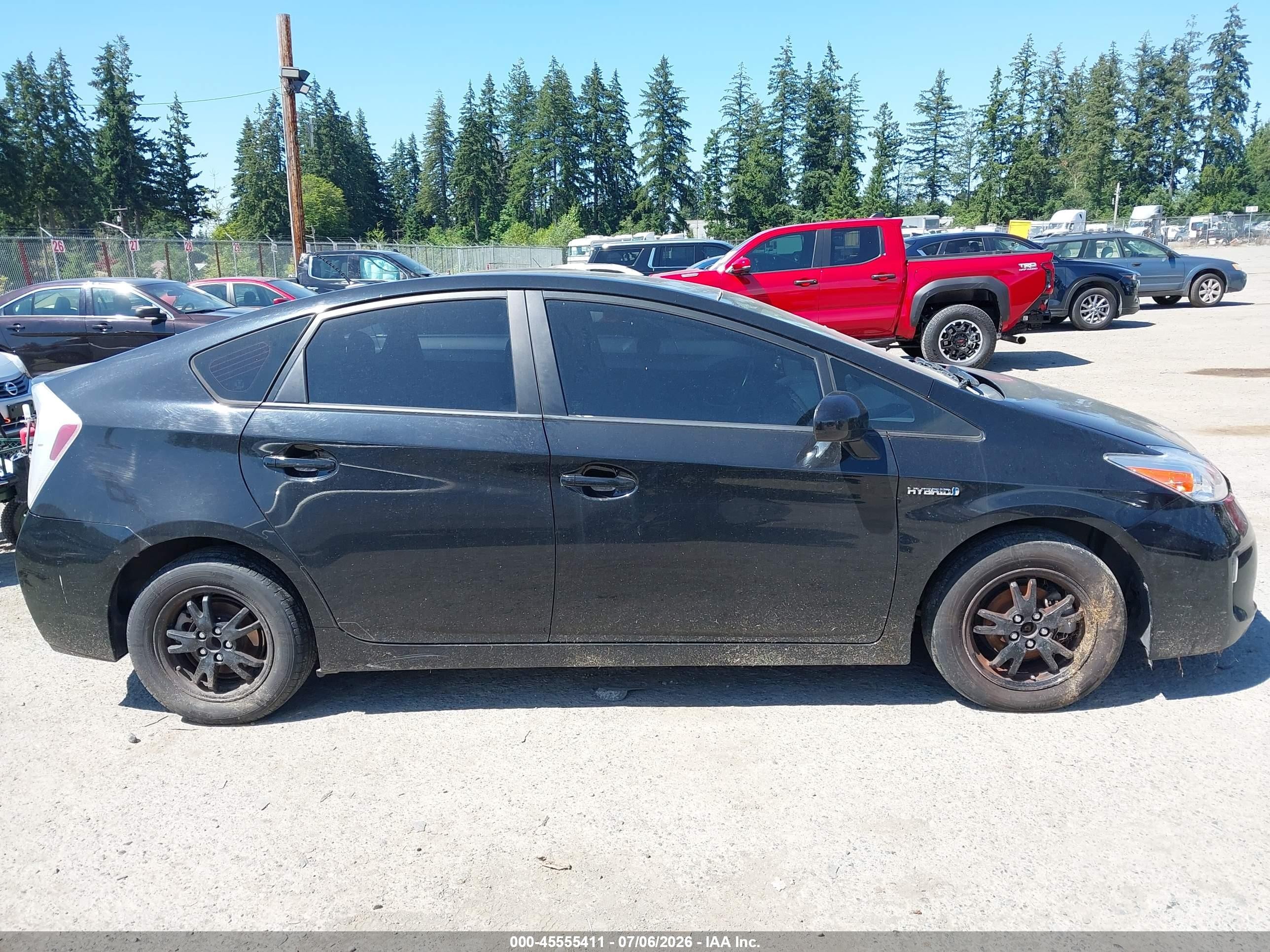 2012 Toyota Prius Four Black vin: JTDKN3DUXC5442879